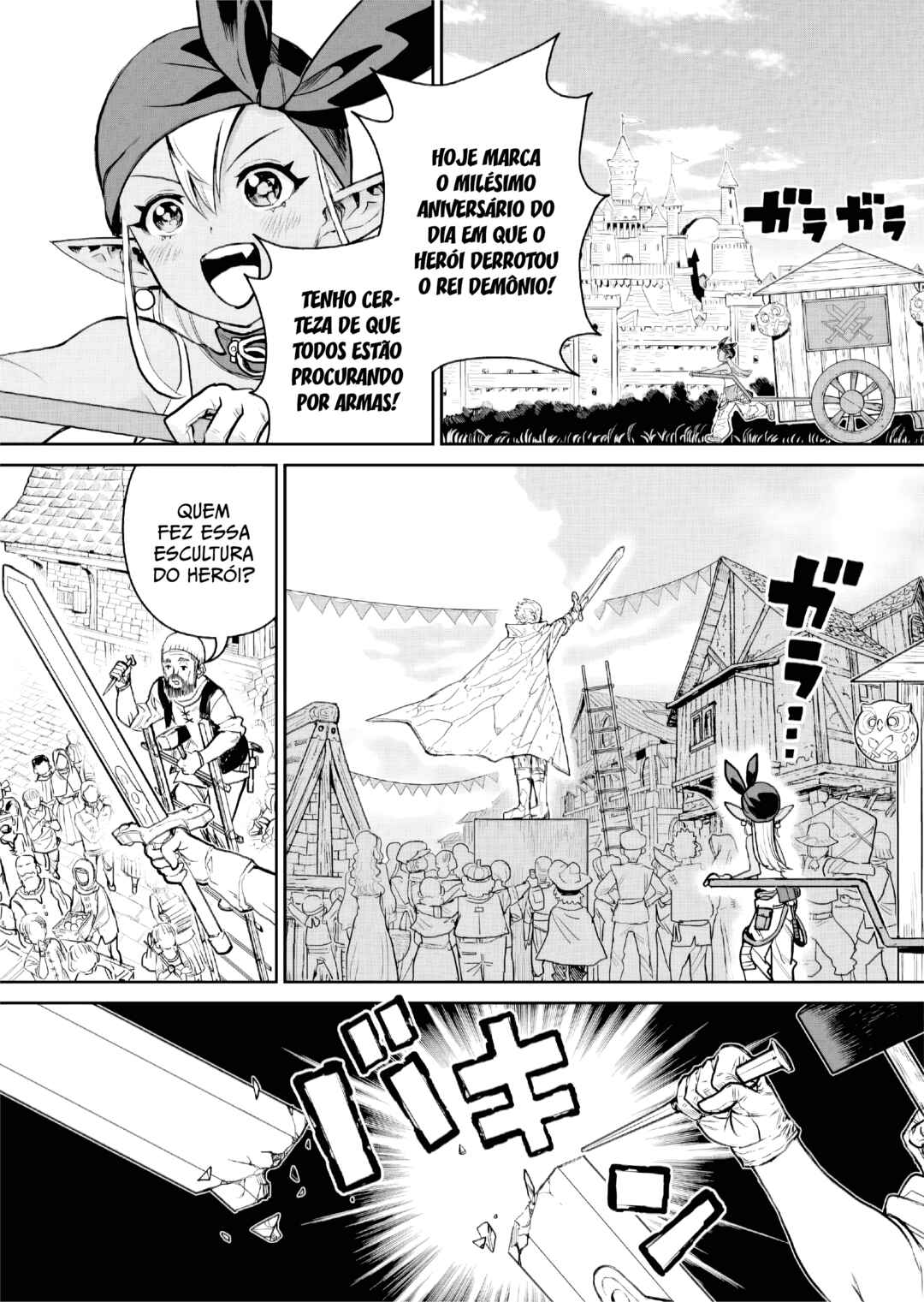 Abandoned: Tsuyosugite Buki ga Kowareru Yuusha to Buki Shokunin no Elf Chapter 1 - Page 10