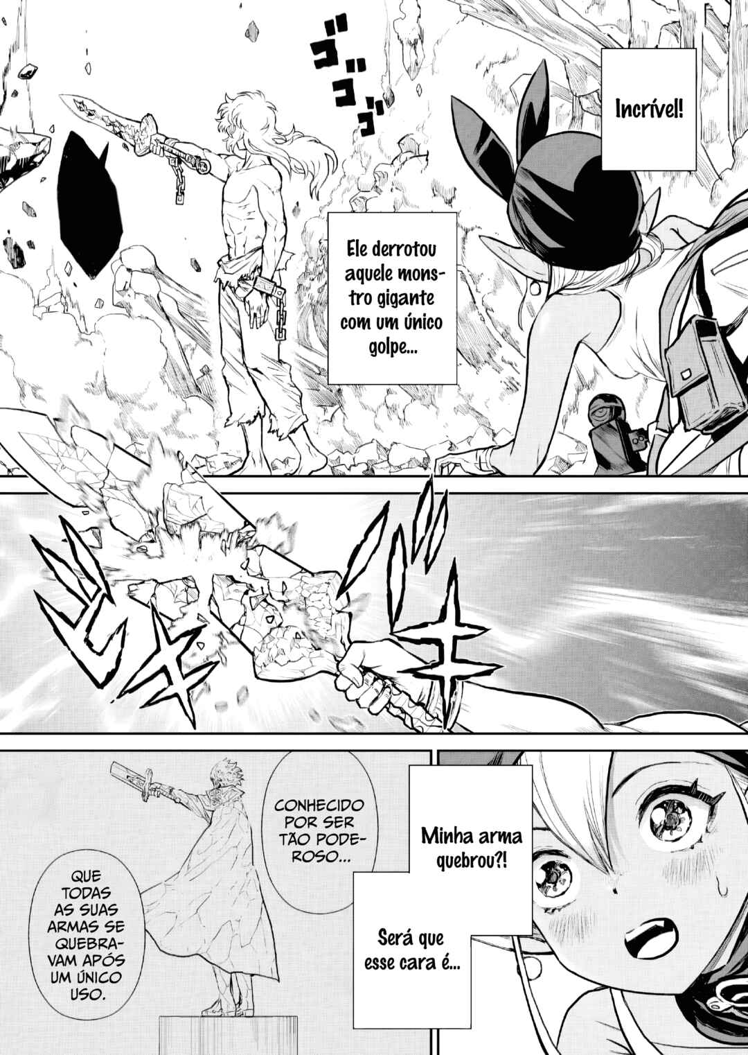 Abandoned: Tsuyosugite Buki ga Kowareru Yuusha to Buki Shokunin no Elf Chapter 1 - Page 46