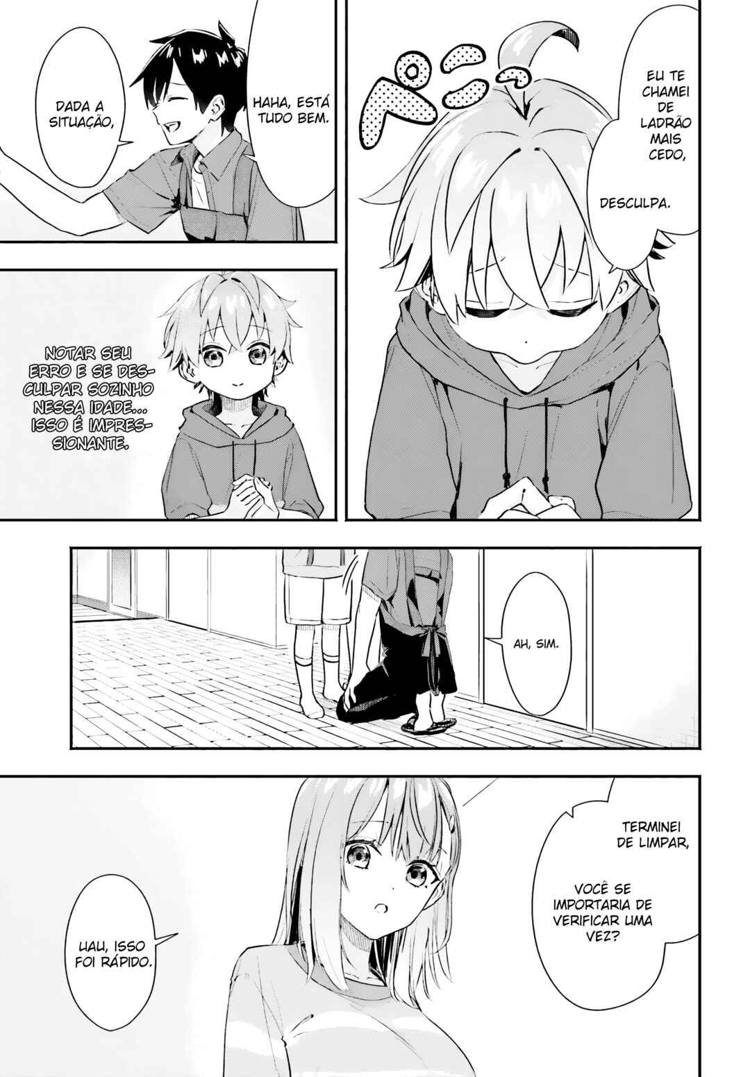 Kaji Daikou no Arubaito wo Hajimetara Gakuen Ichi no Bishoujo no Kazoku ni Kiniirarechaimashita. Chapter 2 - Page 12