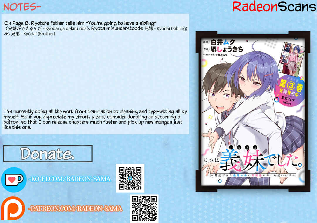 Jitsu wa Imouto deshita. ~Saikin Dekita Giri no Otouto no Kyorikan ga Yatara Chikai Wake~ Chapter 1 - Page 41