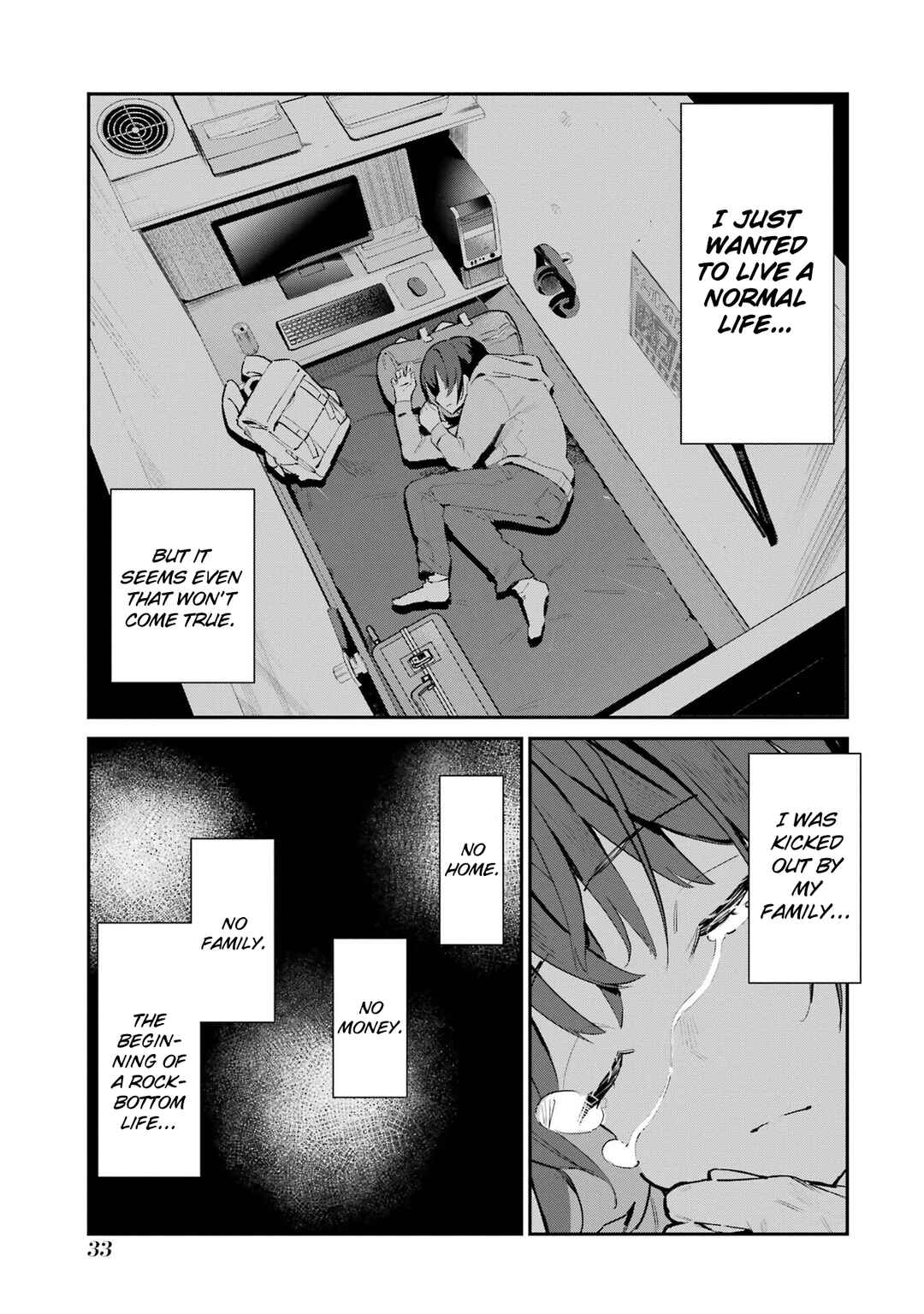 Urakata de Support Shiteta Geinou Ikka wo Tsuihou Sareta Boku wa, Futsuu no Seishun wo Ouka Shitai Chapter 2 - Page 1