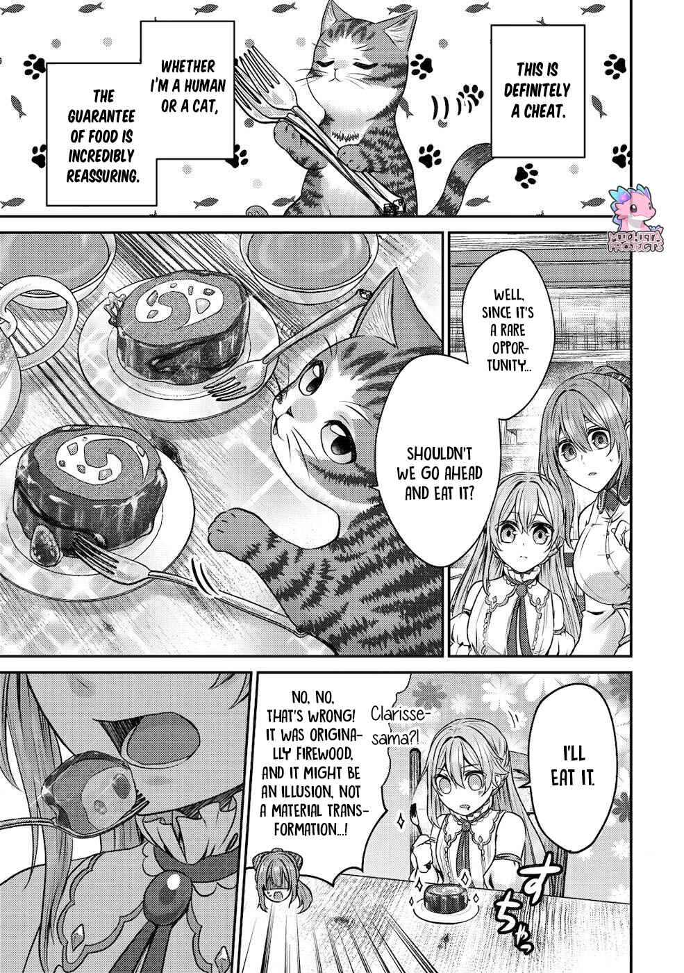 Wagahai wa Nekomadoushi de Aru: Kijitora Luke no Kaiteki Cheat Neko Seikatsu Chapter 5 - Page 12