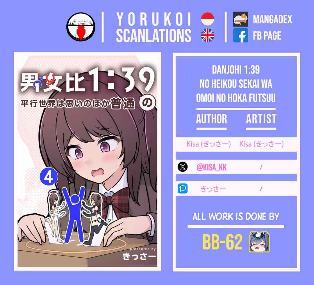 Danjo-hi 1:39 no Heikou Sekai wa Omoi no Hoka Futsuu Chapter 267 - Page 9