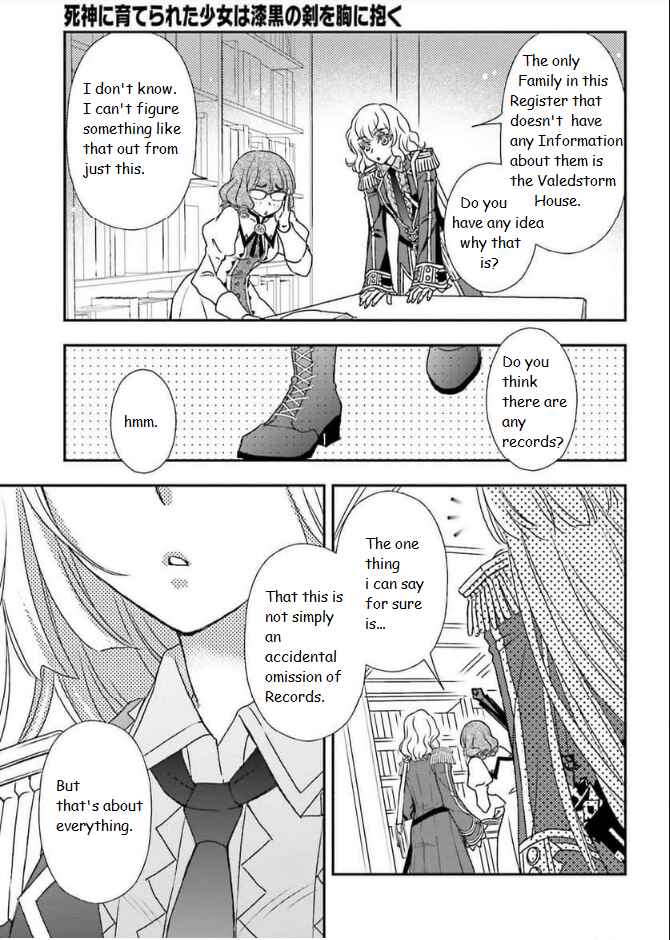Shinigami ni Sodaterareta Shoujo wa Shikkoku no Tsurugi o Mune ni Idaku Chapter 45 - Page 25