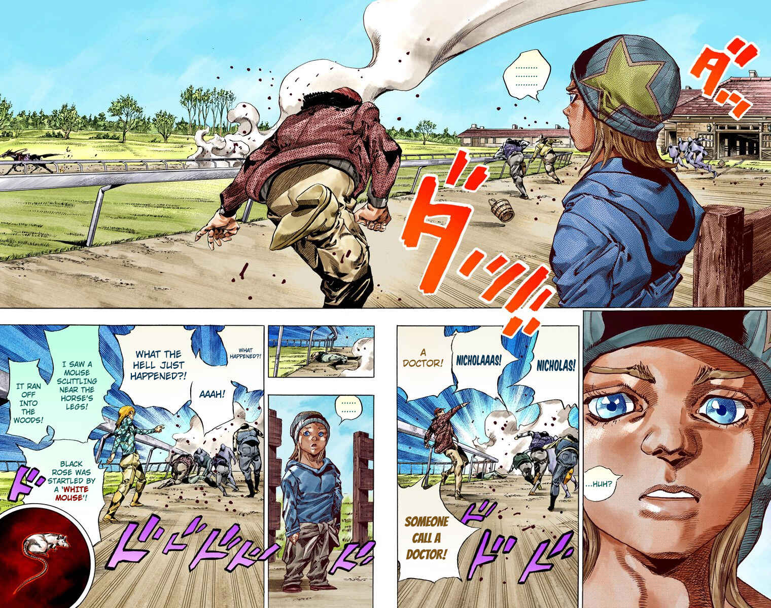 JoJo no Kimyou na Bouken: Part 7 - Steel Ball Run Color-ban Chapter 42 - Page 16