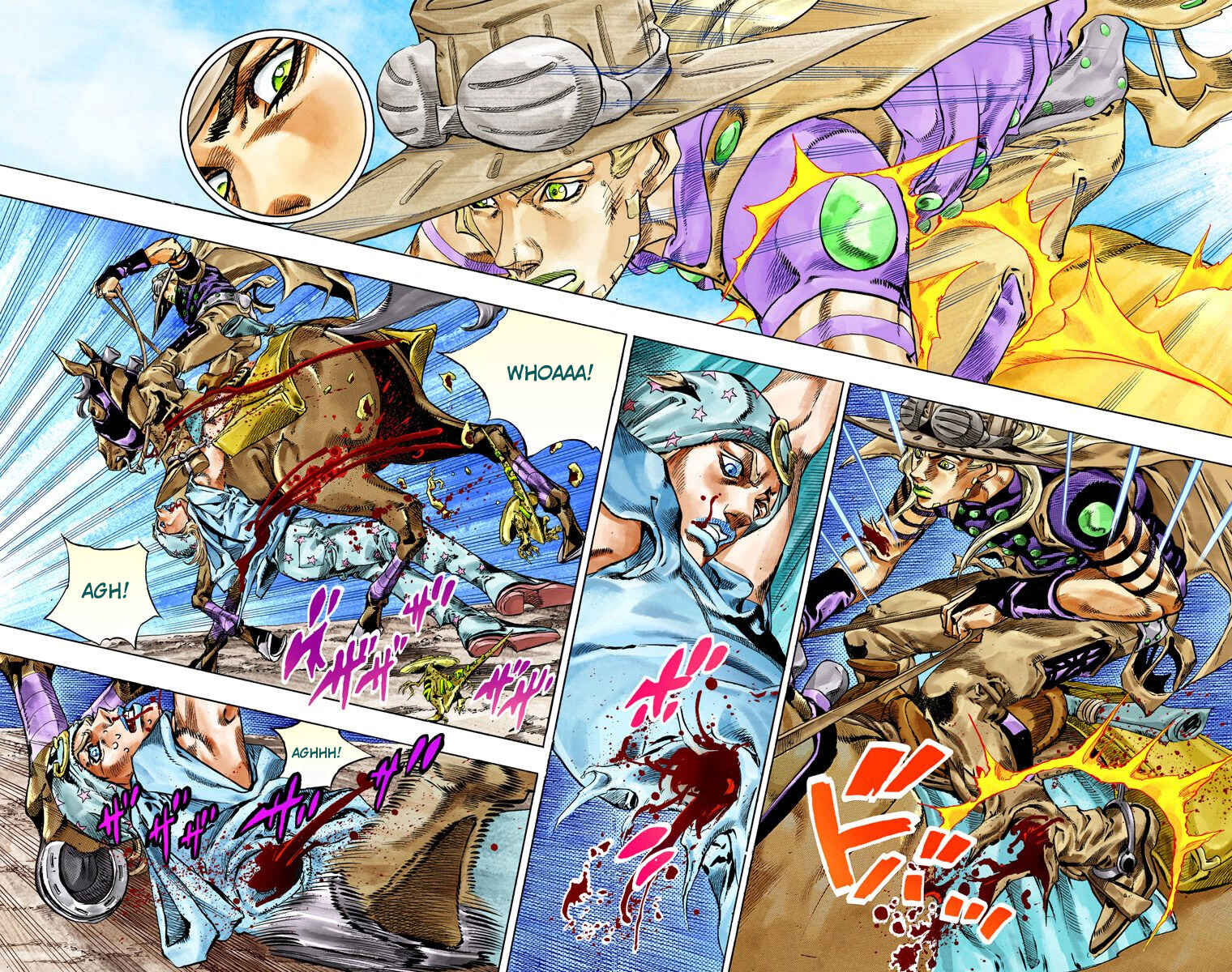 JoJo no Kimyou na Bouken: Part 7 - Steel Ball Run Color-ban Chapter 42 - Page 32