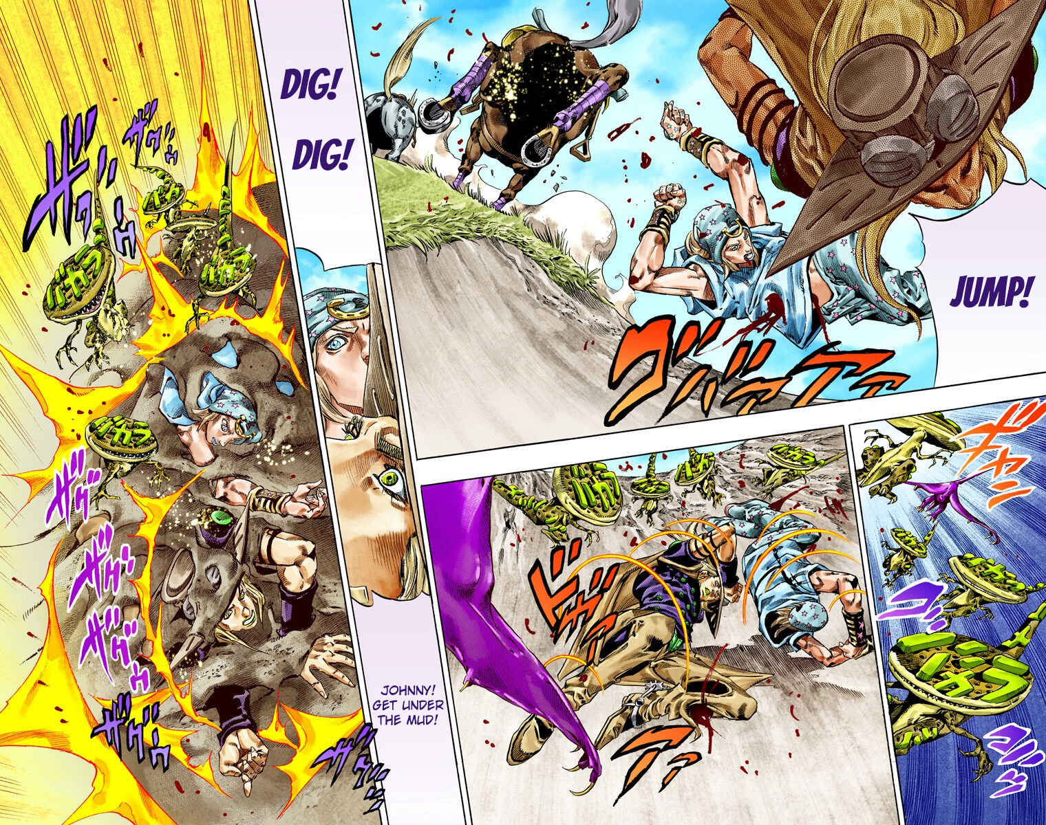 JoJo no Kimyou na Bouken: Part 7 - Steel Ball Run Color-ban Chapter 42 - Page 38