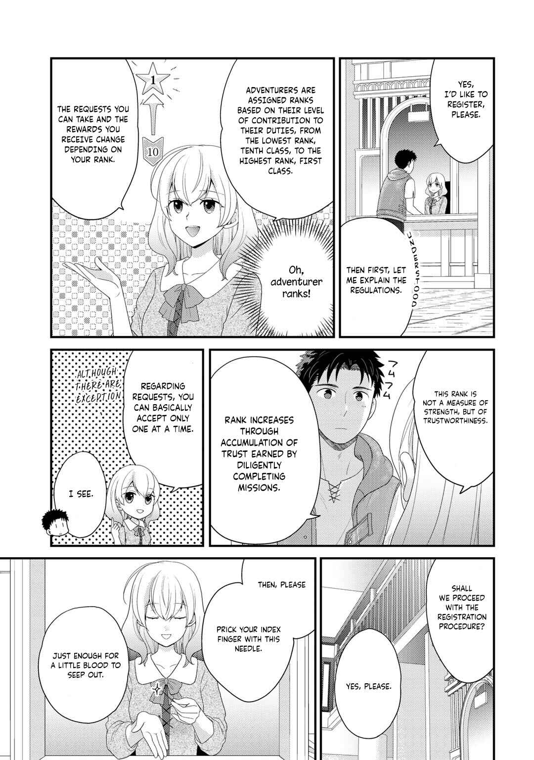 Isekai ni Kita Mitai dakedo Dou Sureba Yoi no Darou: Shachiku SE no My Pace Boukenki Chapter 3 - Page 8