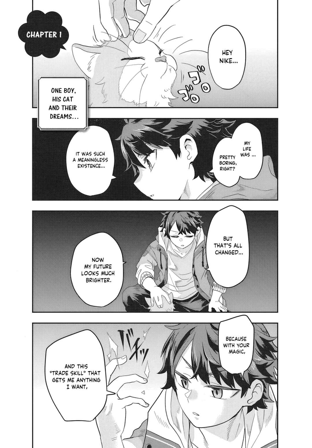 Muteki Shounin no Isekai Nariagari Monogatari ~Gendai no Seihin wo Jizai ni Toriyoseru Sukiru ga Aru Node Isekai de wa Rakushoudesu~ Chapter 1 - Page 1