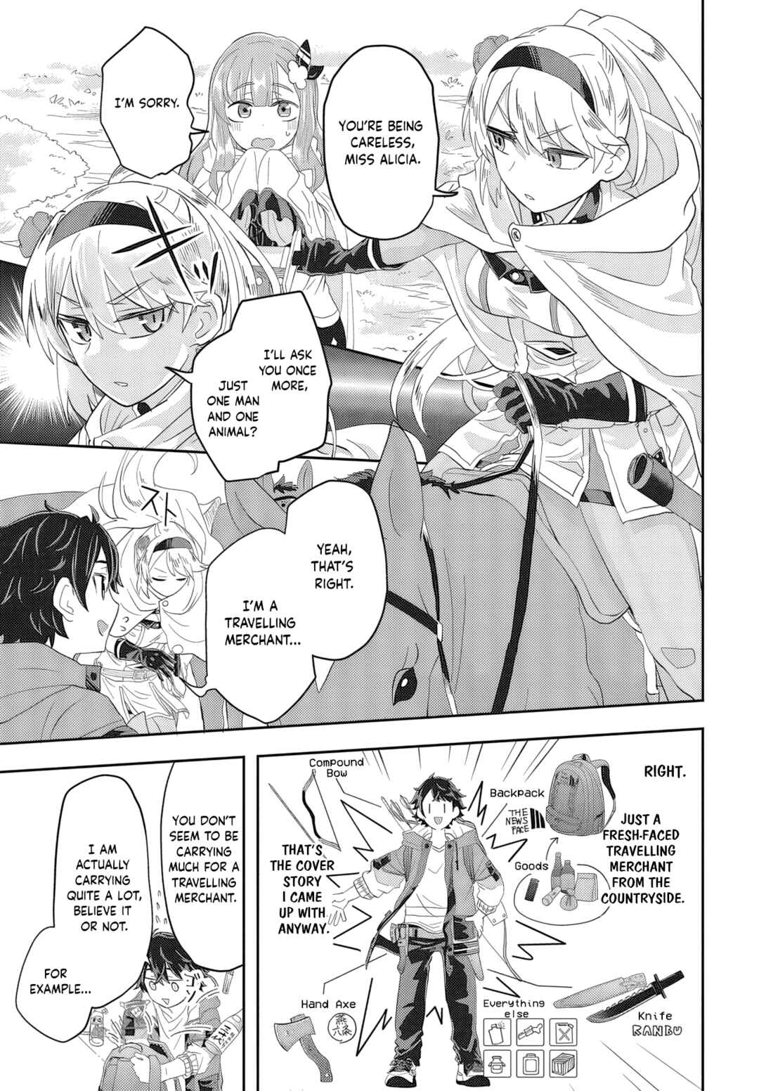 Muteki Shounin no Isekai Nariagari Monogatari ~Gendai no Seihin wo Jizai ni Toriyoseru Sukiru ga Aru Node Isekai de wa Rakushoudesu~ Chapter 1 - Page 43