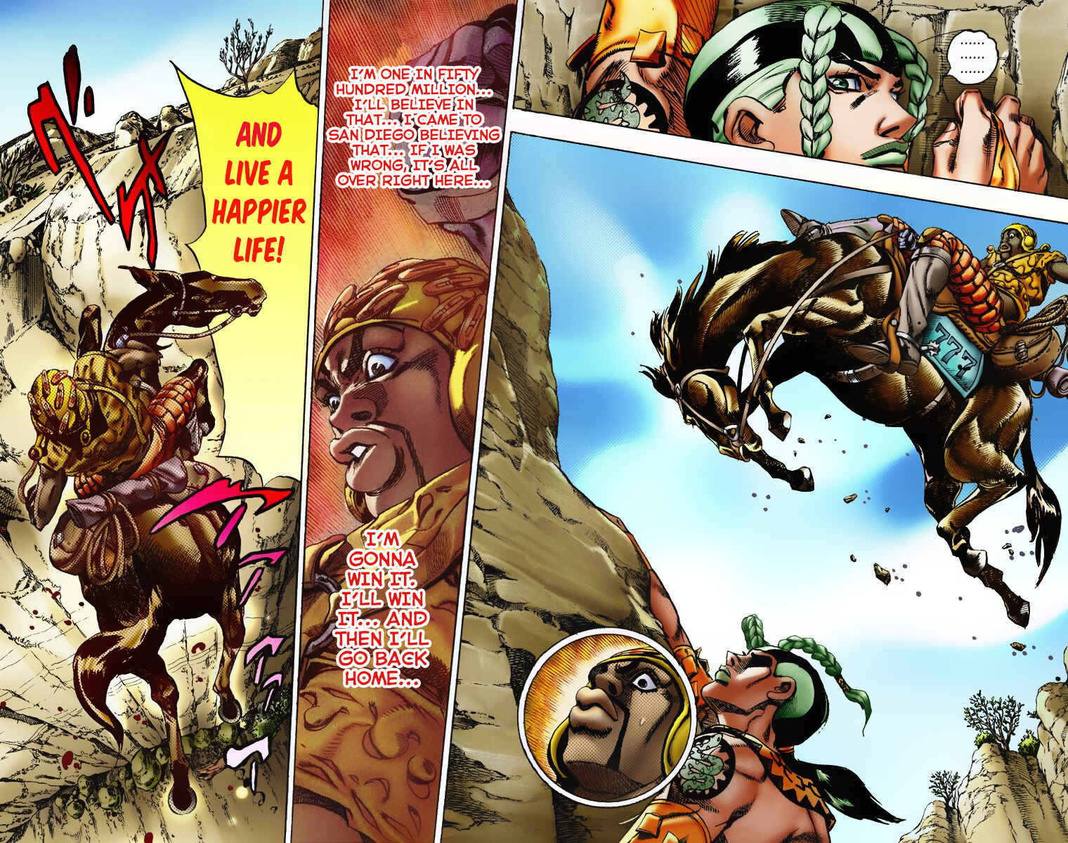 JoJo no Kimyou na Bouken: Part 7 - Steel Ball Run Color-ban Chapter 7 - Page 10