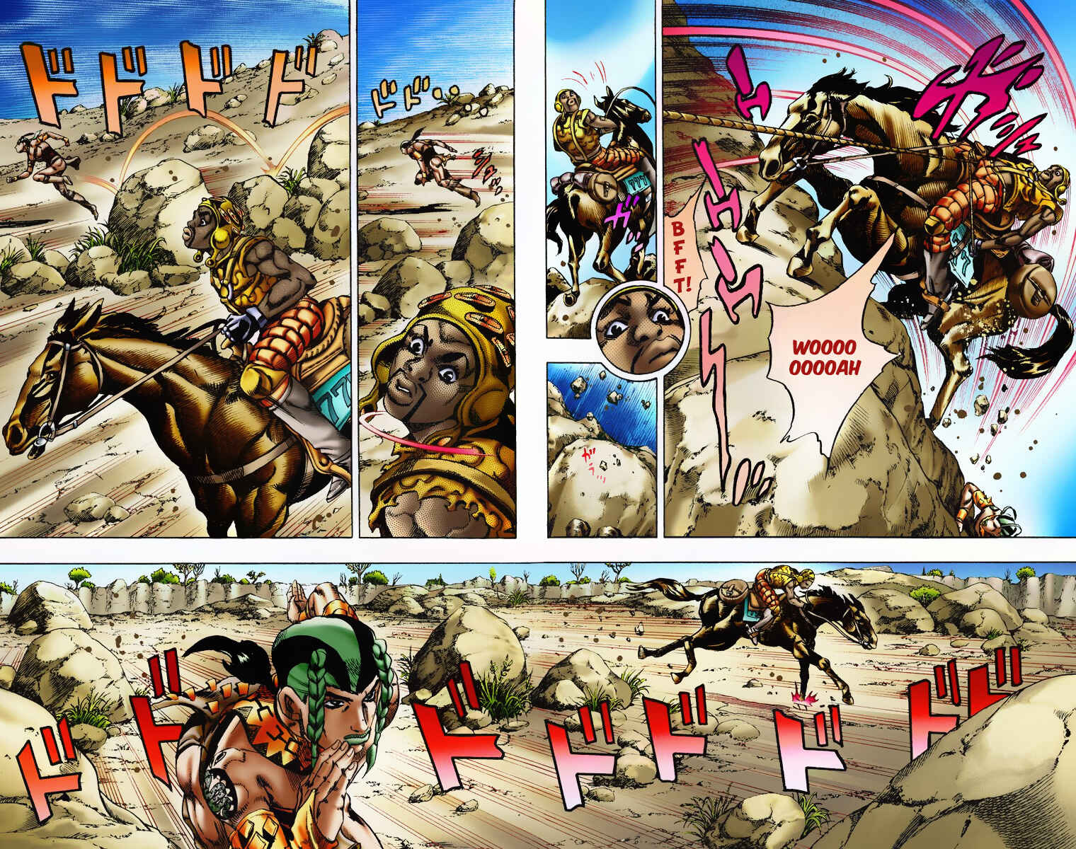 JoJo no Kimyou na Bouken: Part 7 - Steel Ball Run Color-ban Chapter 7 - Page 12