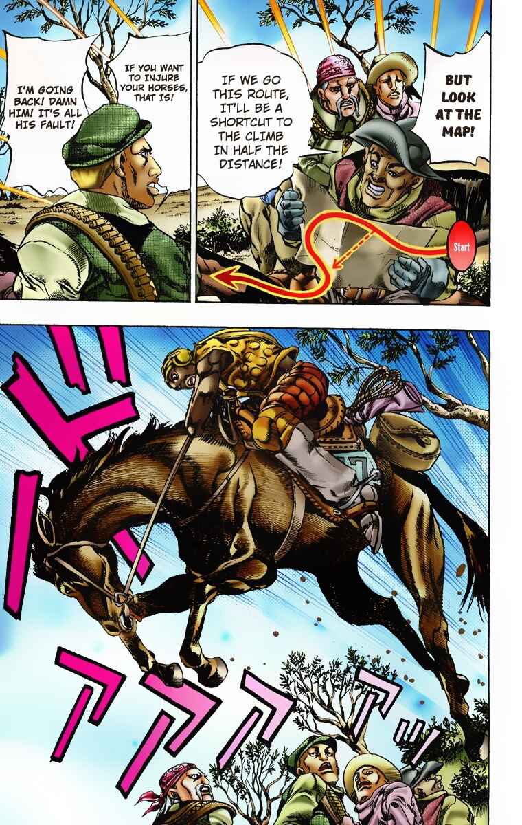 JoJo no Kimyou na Bouken: Part 7 - Steel Ball Run Color-ban Chapter 7 - Page 9