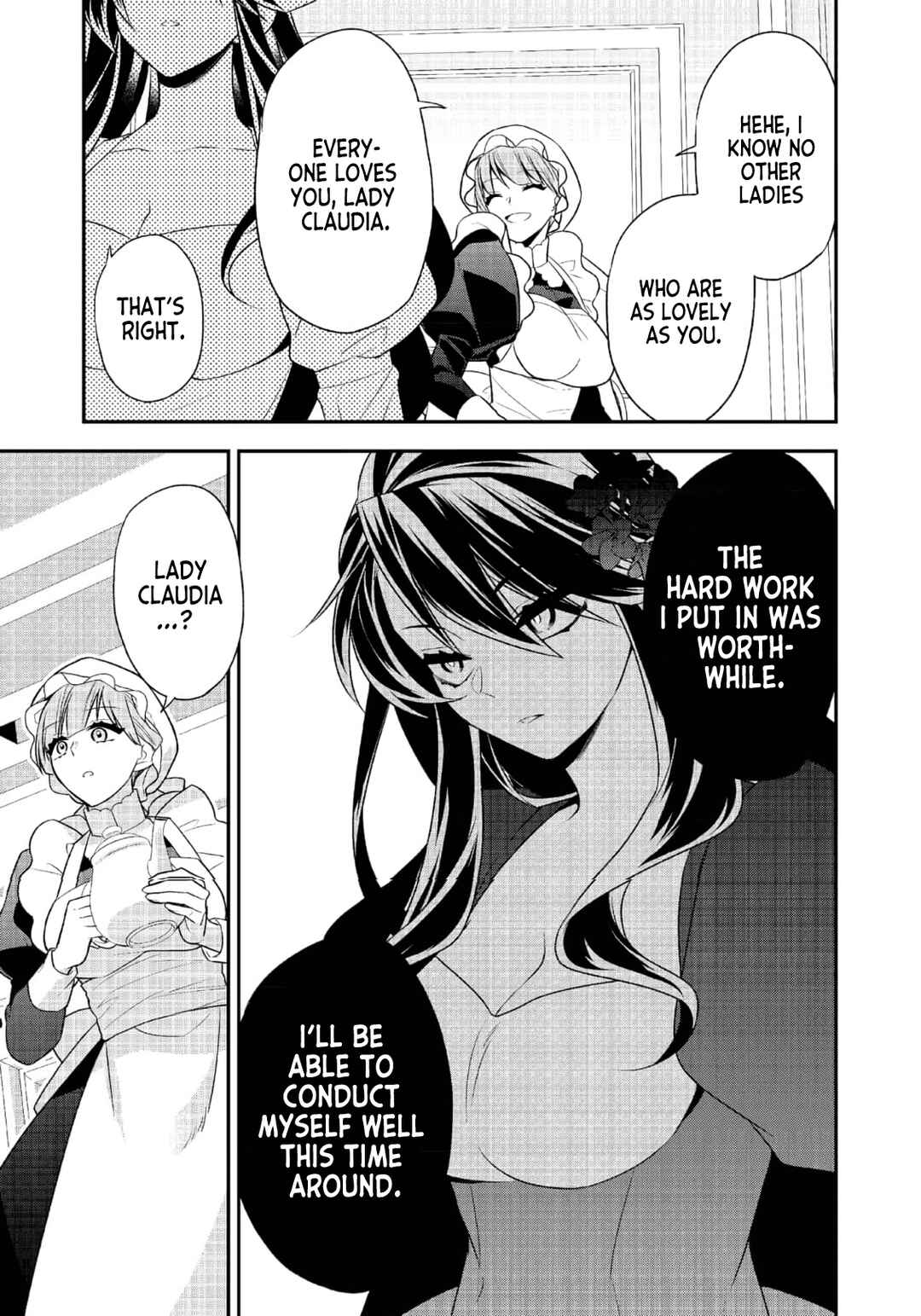 Danzai sareta Akuyaku Reijou wa, Gyakkou shite Kanpeki na Akujo wo Mezasu Chapter 3 - Page 32