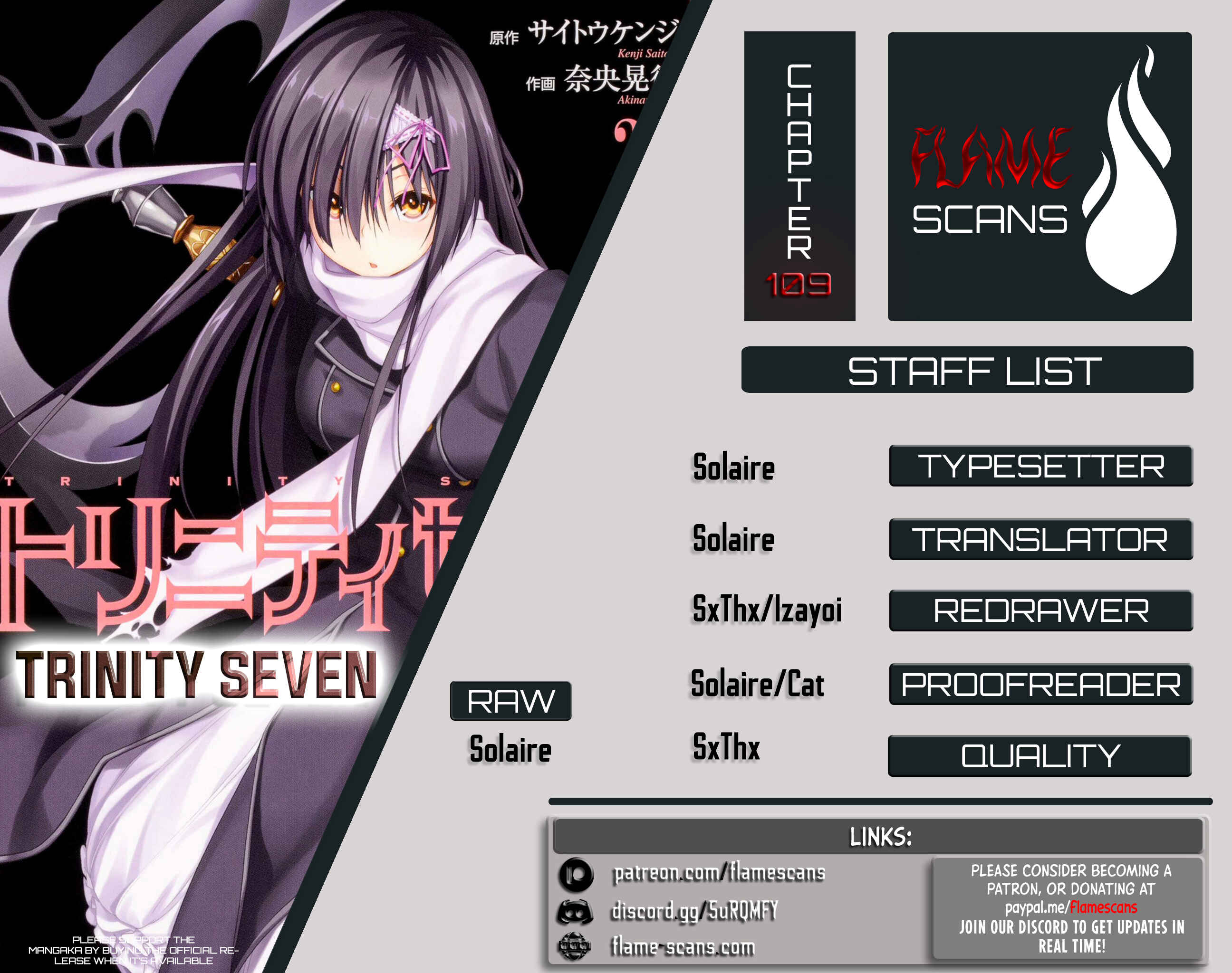 Trinity Seven - 7-Nin no Masho Tsukai Chapter 109 - Page 1