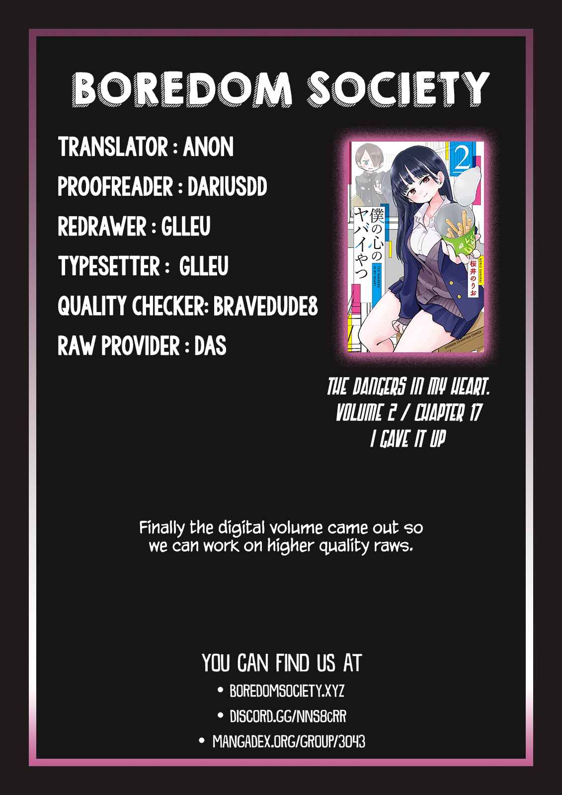 Boku no Kokoro no Yabai Yatsu Chapter 17 - Page 14