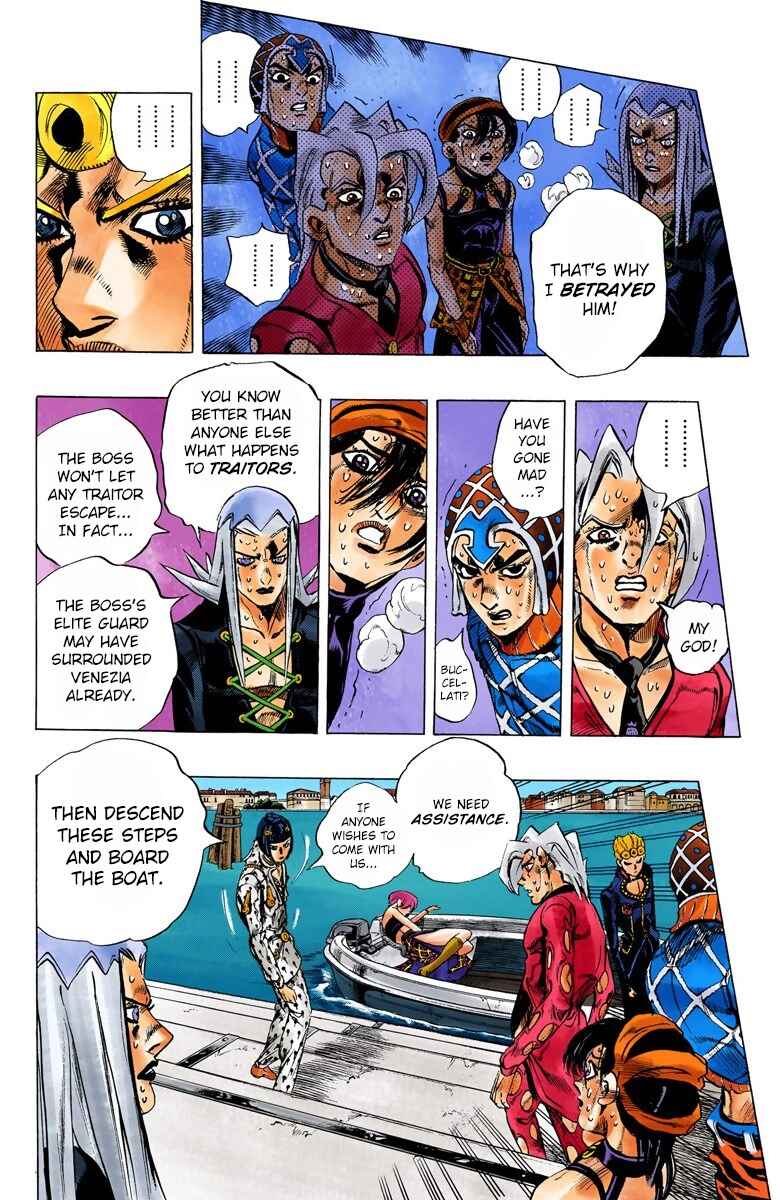 JoJo no Kimyou na Bouken: Part 5 - Ougon no Kaze Color-ban Chapter 84 - Page 5