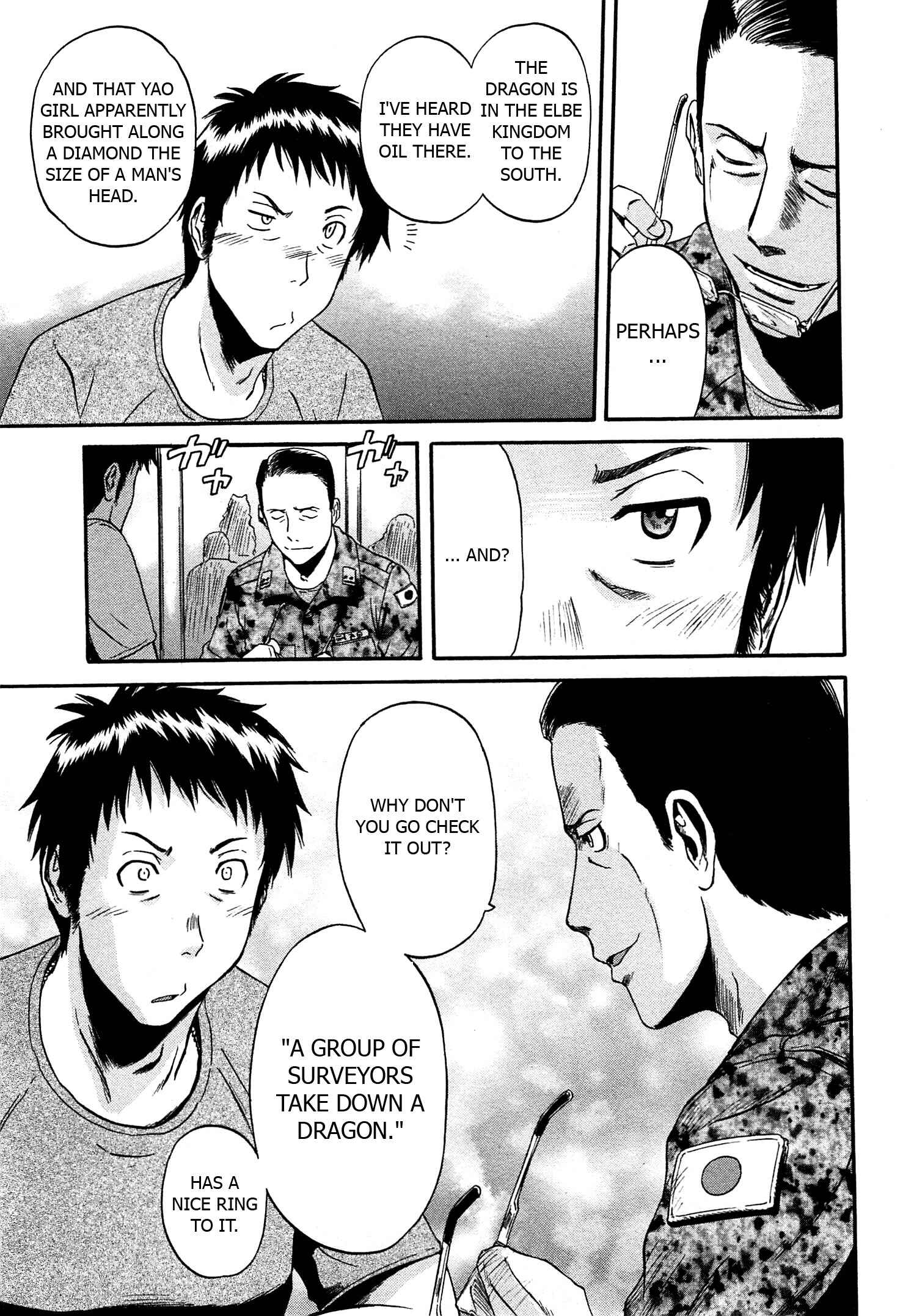 GATE - Jieitai Kanochi nite, Kaku Tatakaeri Chapter 36 - Page 21