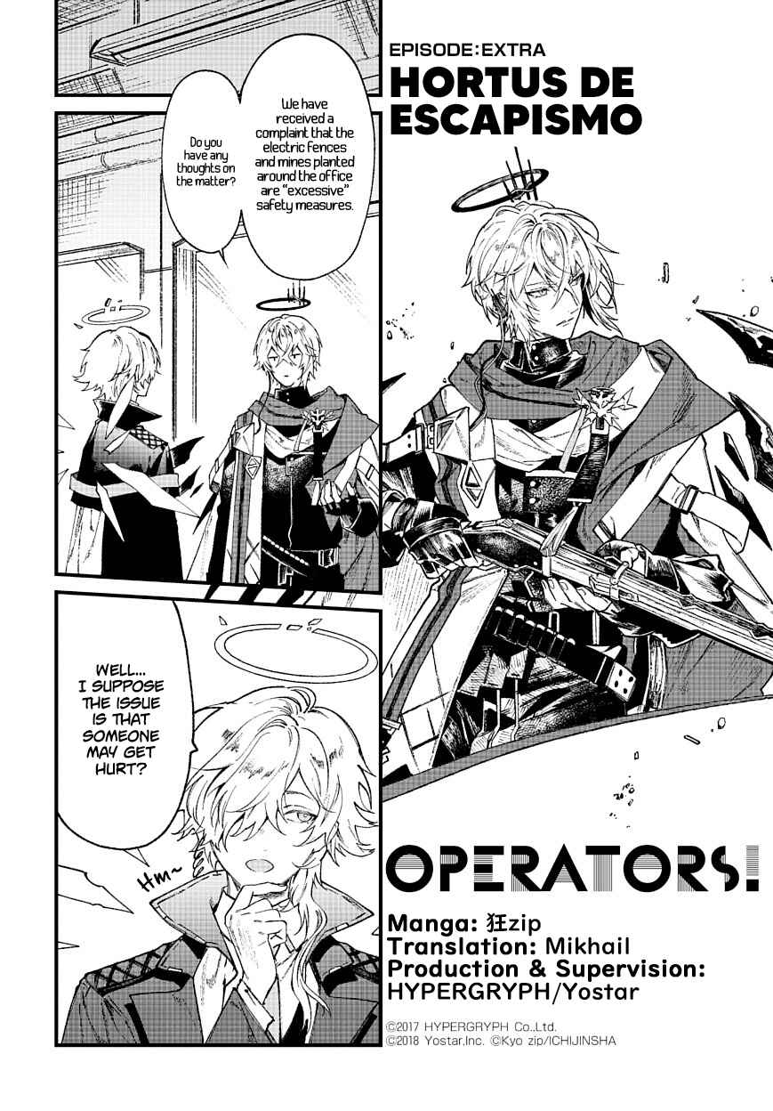 Arknights OPERATORS! Chapter EXTRA: Hortus de Escapismo - Page 1