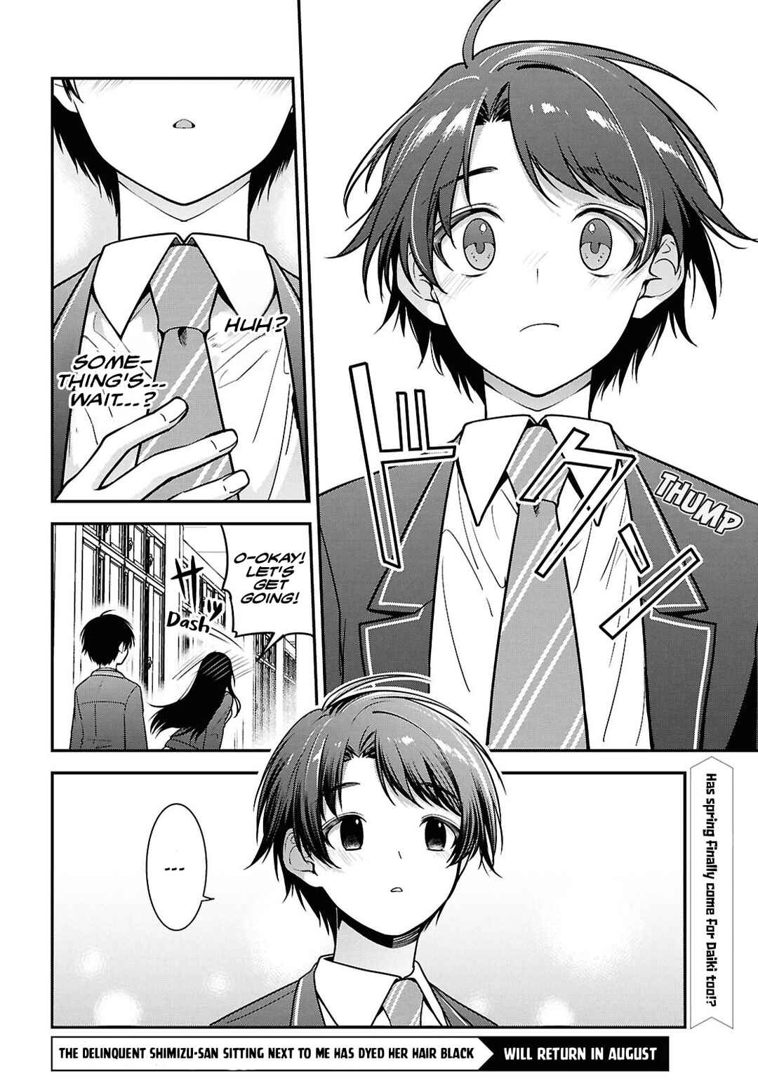 Tonari no Seki no Yankee Shimizu-san ga Kami wo Kuroku Sometekita Chapter 9 - Page 36