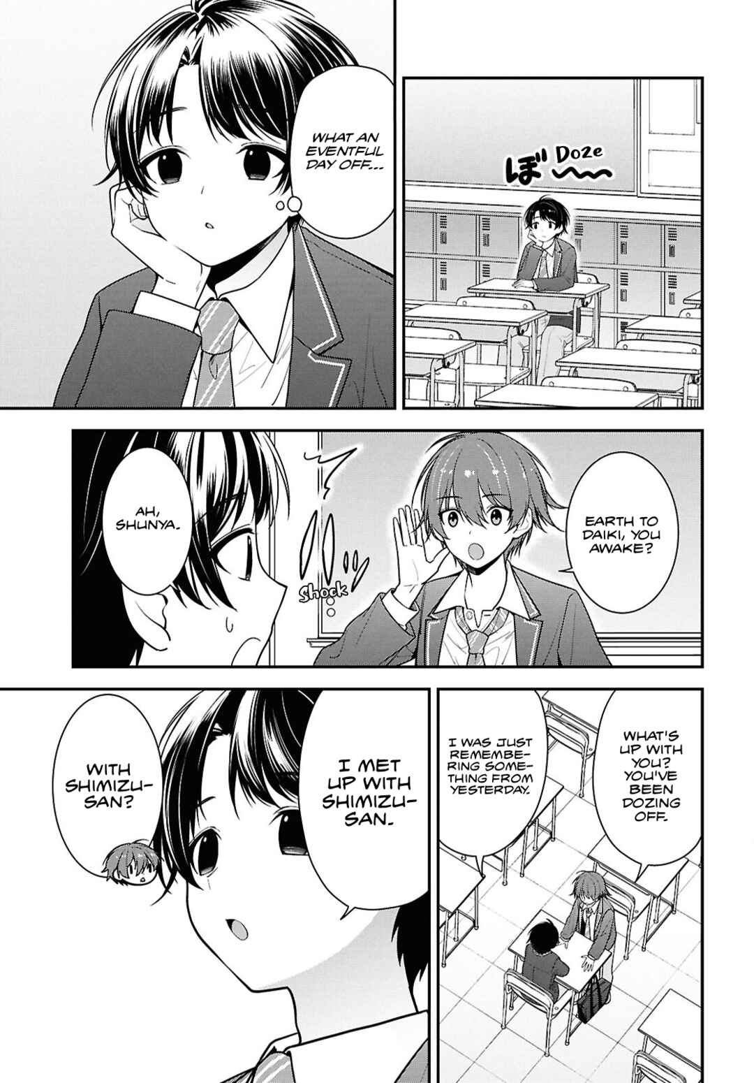 Tonari no Seki no Yankee Shimizu-san ga Kami wo Kuroku Sometekita Chapter 9 - Page 7