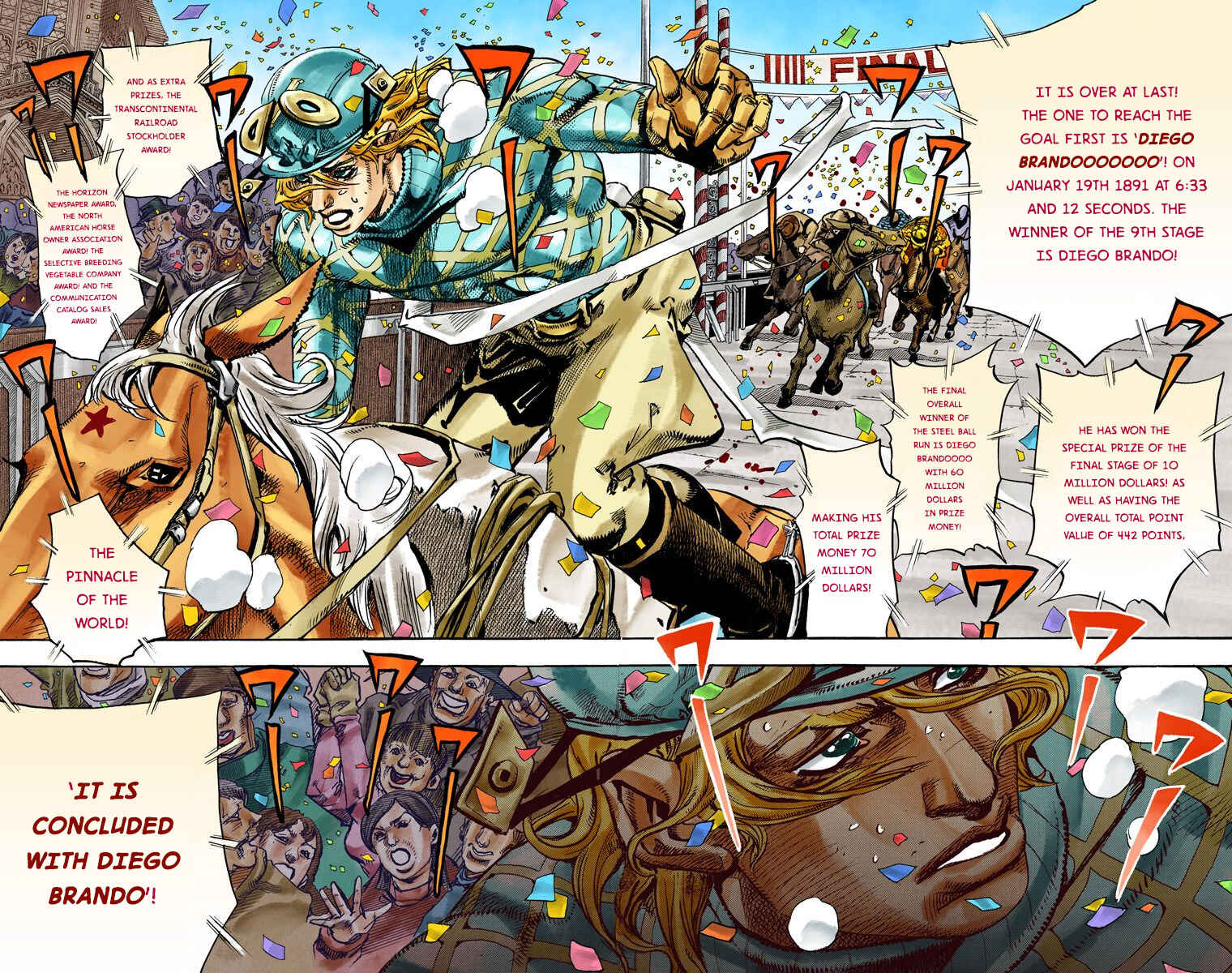 JoJo no Kimyou na Bouken: Part 7 - Steel Ball Run Color-ban Chapter 94 - Page 32