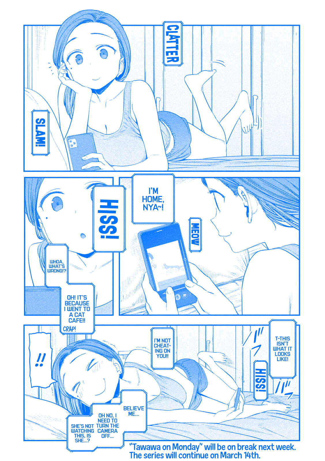 Getsuyoubi no Tawawa (Blue) (Fan Colored) Chapter 41 - Page 14