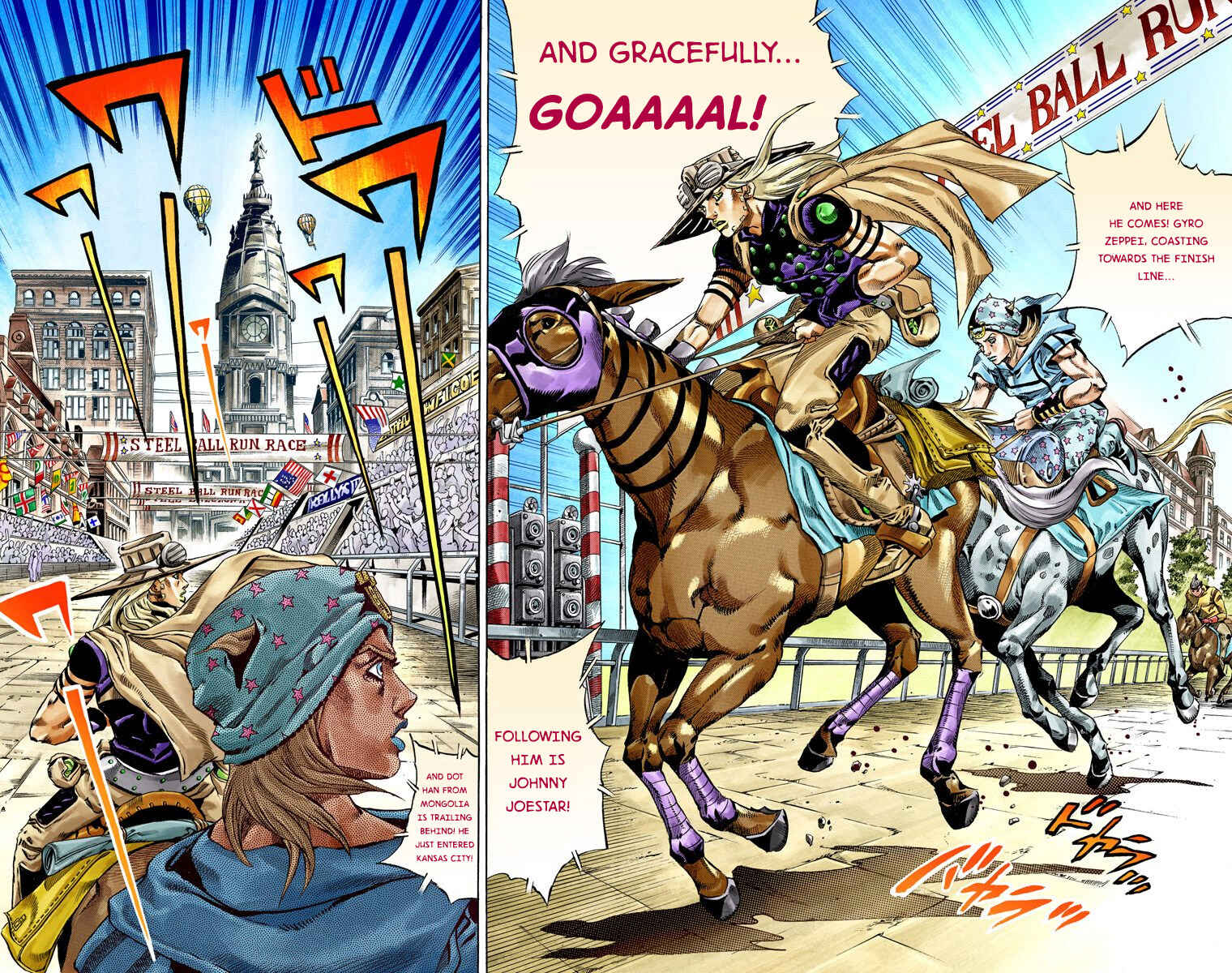 JoJo no Kimyou na Bouken: Part 7 - Steel Ball Run Color-ban Chapter 40 - Page 4