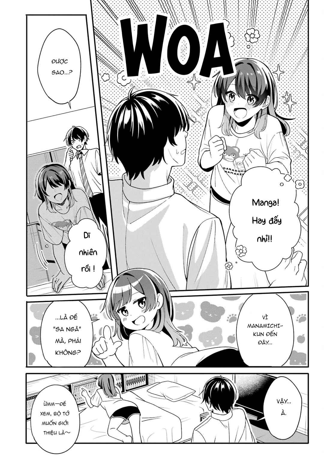 Muboubi Kawaii Pajama Sugata no Bishoujo to Heya de Futarikiri Chapter 2.4 - Page 4
