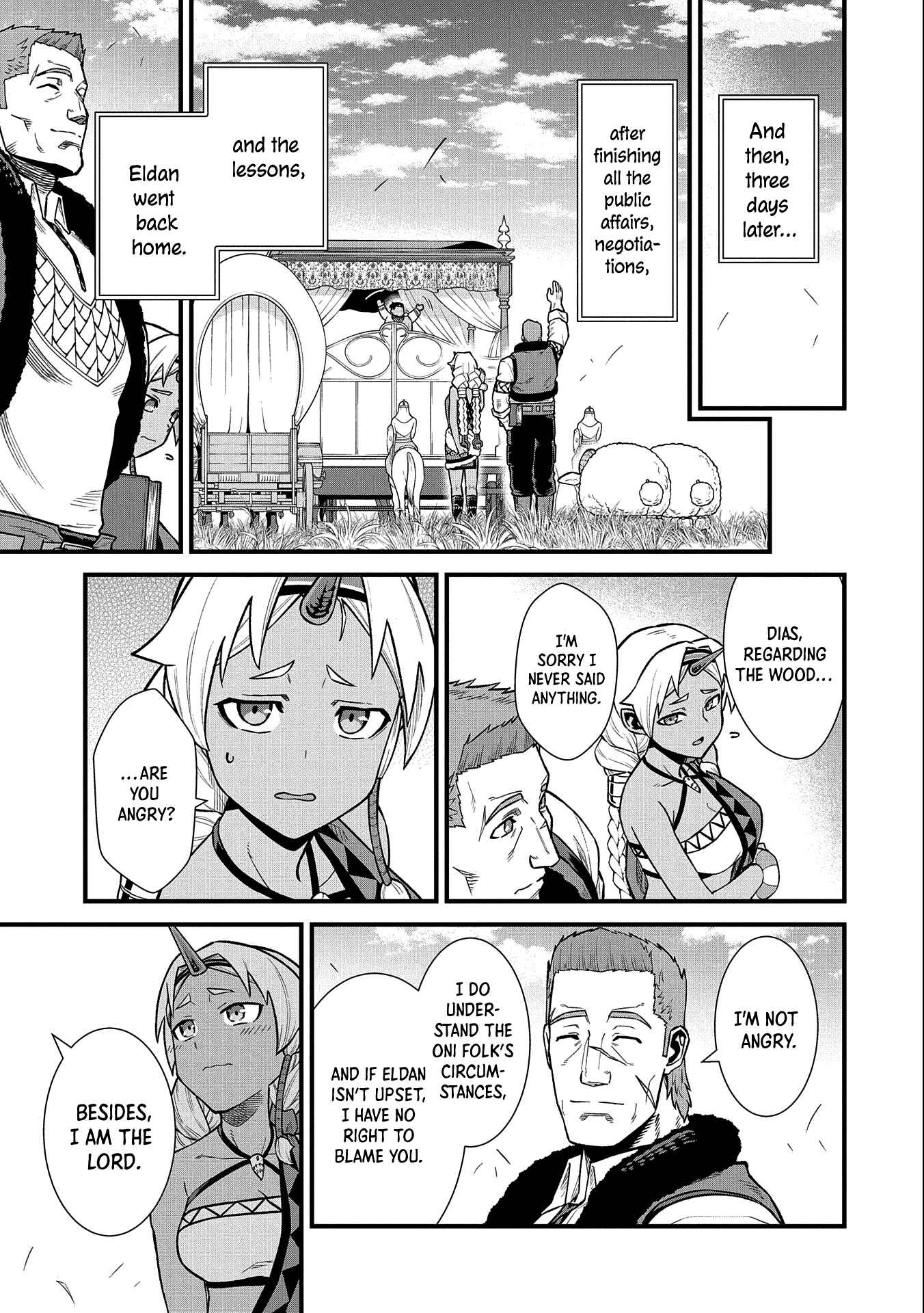 Ryoumin 0-nin Start no Henkyou Ryoushusama ~Ao no Dias to Soukaku no Otome~ Chapter 33 - Page 33