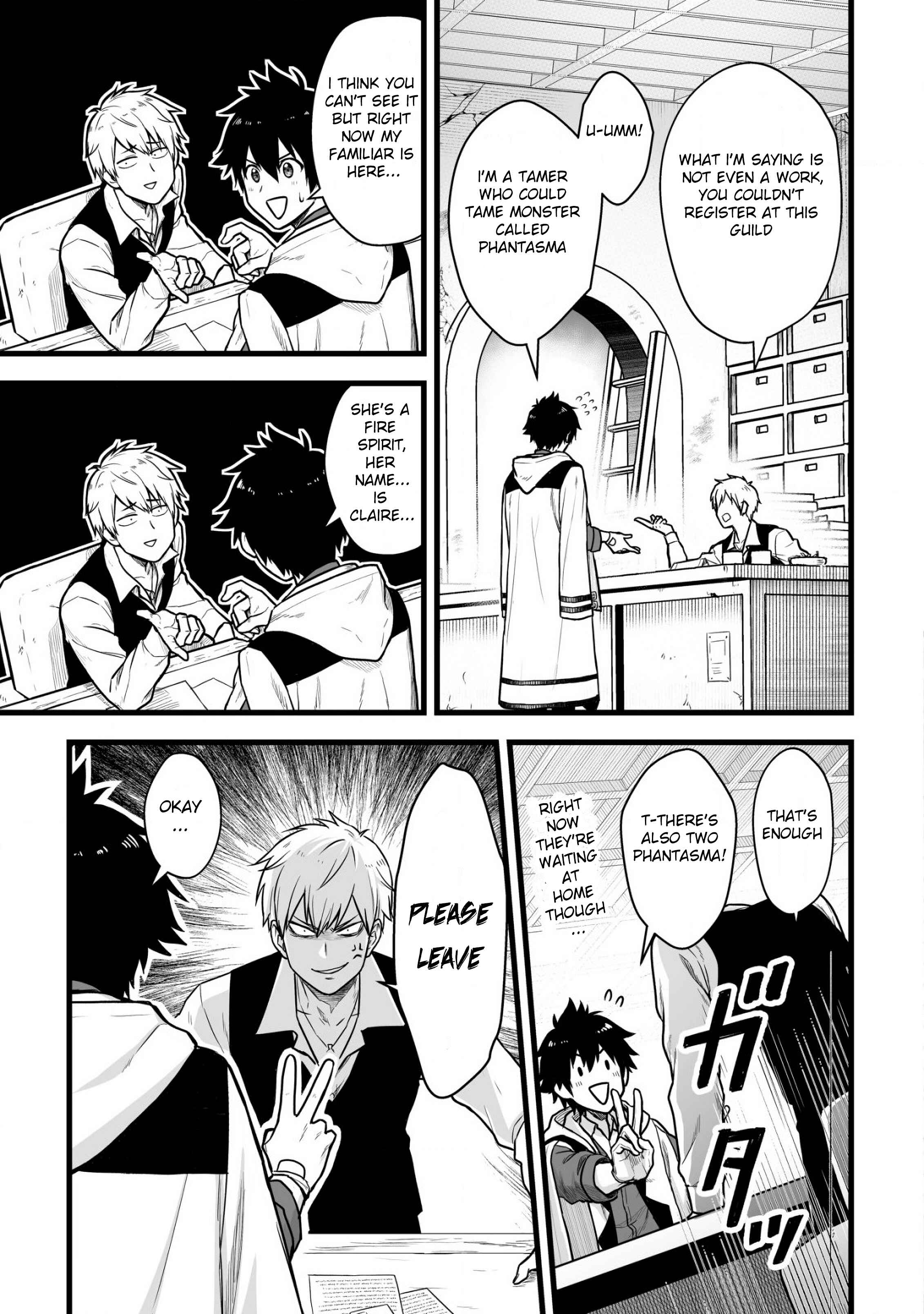 Yuiitsu Muni no Saikyou Tamer: Koku no Subete no Guild de Monzenbarai sareta kara, Takoku ni Itte Slow Life Shimasu Chapter 1 - Page 4