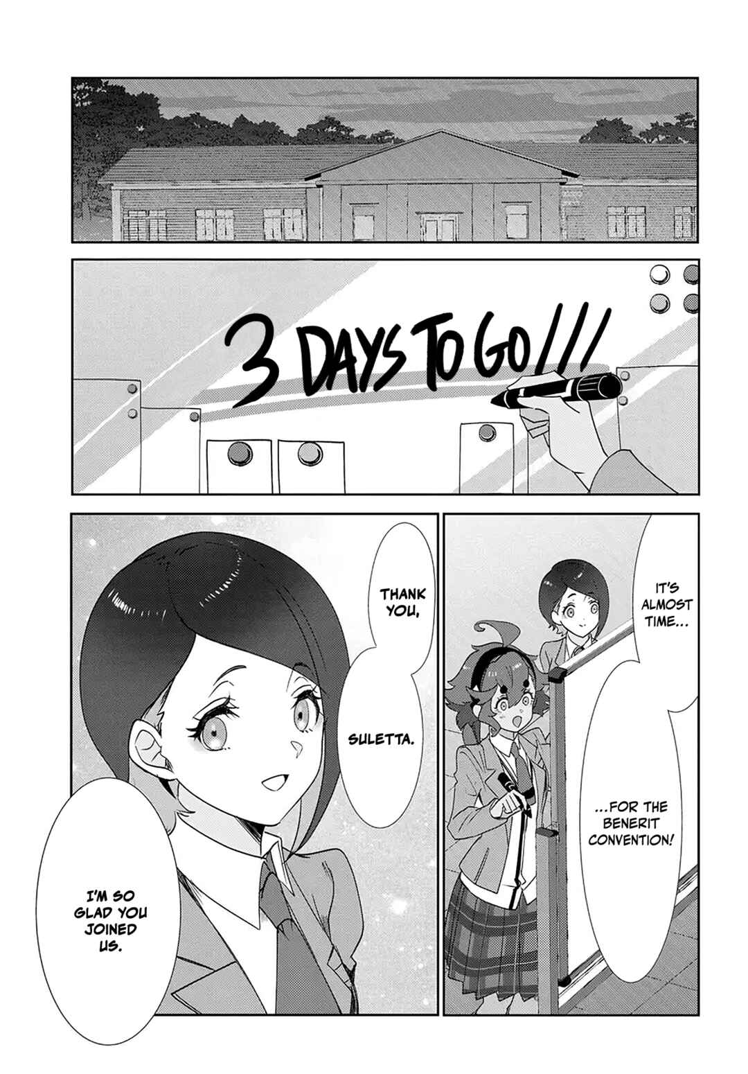 Kidou Senshi Gundam: Suisei no Majo - Seishun Frontier Chapter 5.1 - Page 15