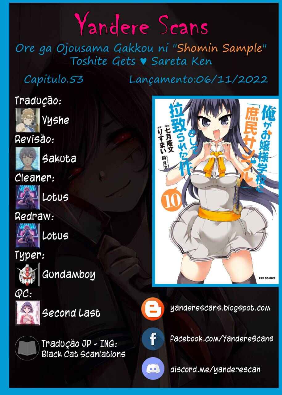 Ore ga Ojousama Gakkou ni "Shomin Sample" to shite Rachirareta Ken Chapter 53 - Page 1
