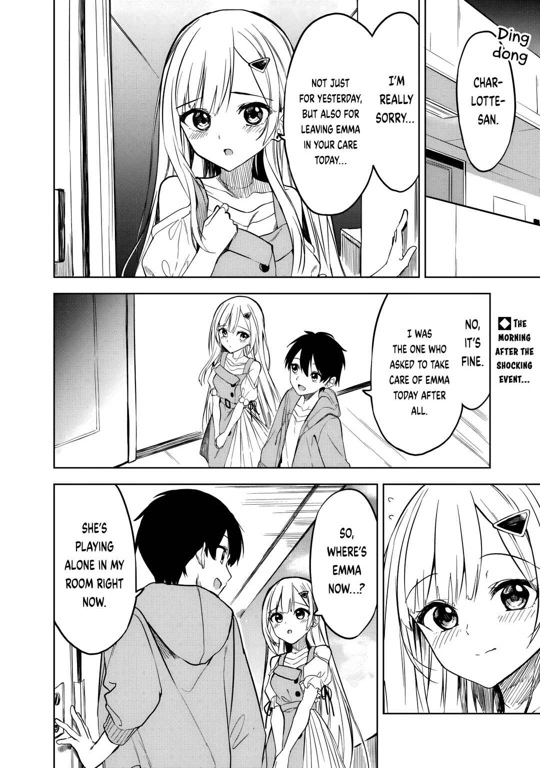Maigo ni Natteita Youjo wo Tasuketara, Otonari ni Sumu Bishoujo Ryuugakusei ga Ie ni Asobi ni Kuru you ni Natta Ken ni Tsuite Chapter 14 - Page 2