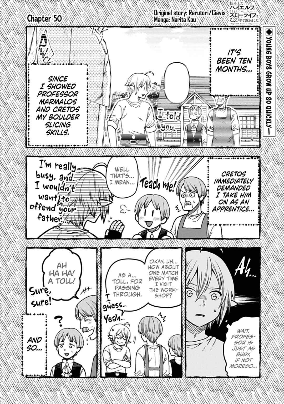 Tensei Shite High Elf ni Narimashitaga, Slow Life wa 120-nen de Akimashita - Highelf with a Long Life Chapter 50 - Page 2