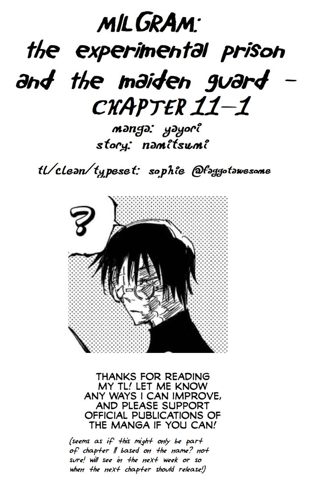 MILGRAM: Jikken Kangoku to Kanshu no Shoujo Chapter 11.1 - Page 15