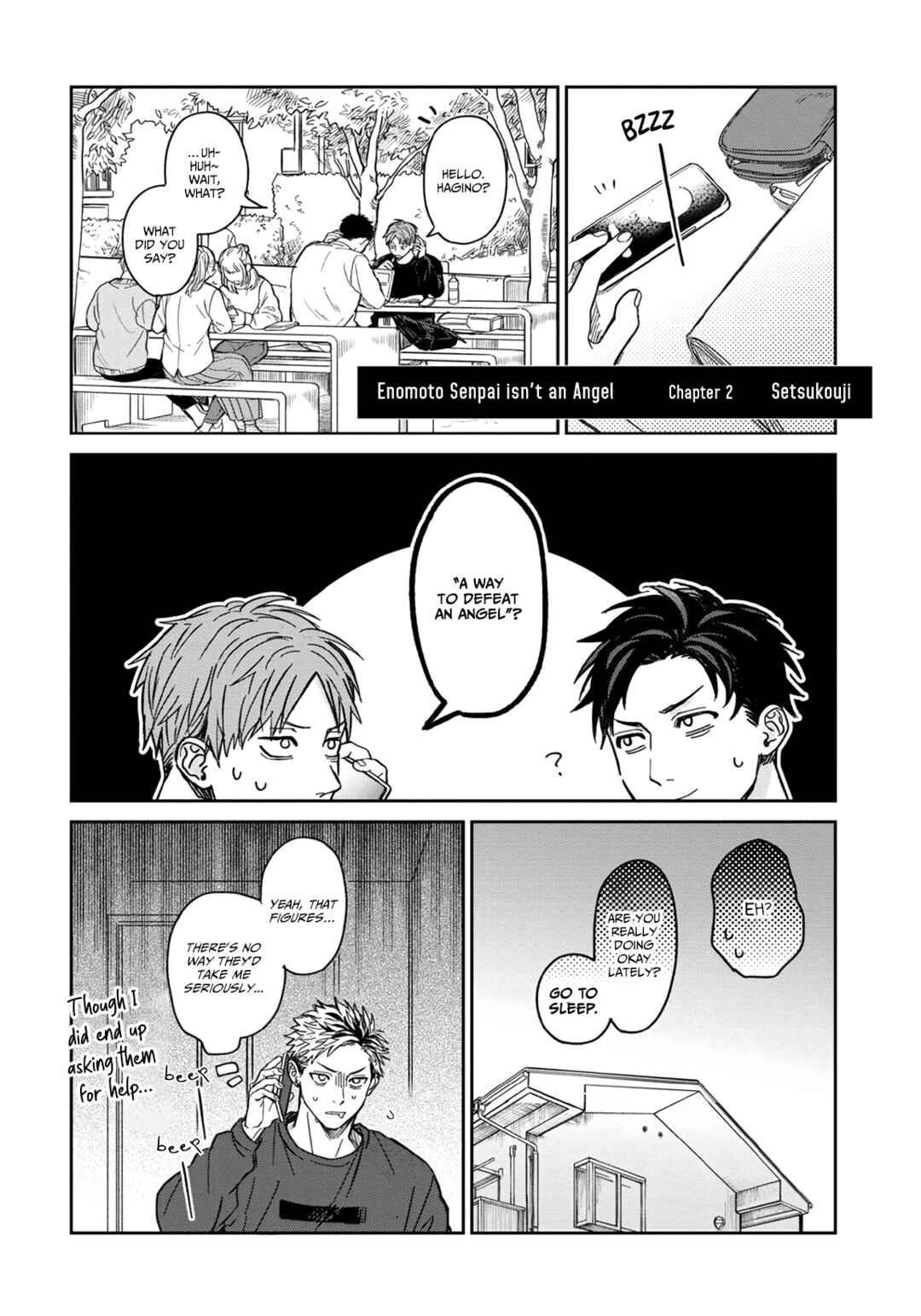 Enomoto-senpai wa Tenshi Nanka Janai Chapter 2 - Page 1