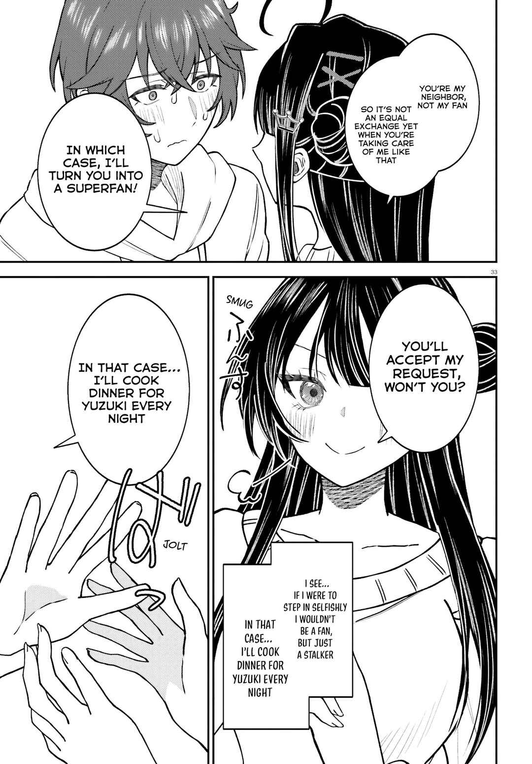 Ore no Haitoku Meshi wo Onedari Sezu ni Irarenai, Otonari no Top Idol-sama Chapter 1 - Page 34
