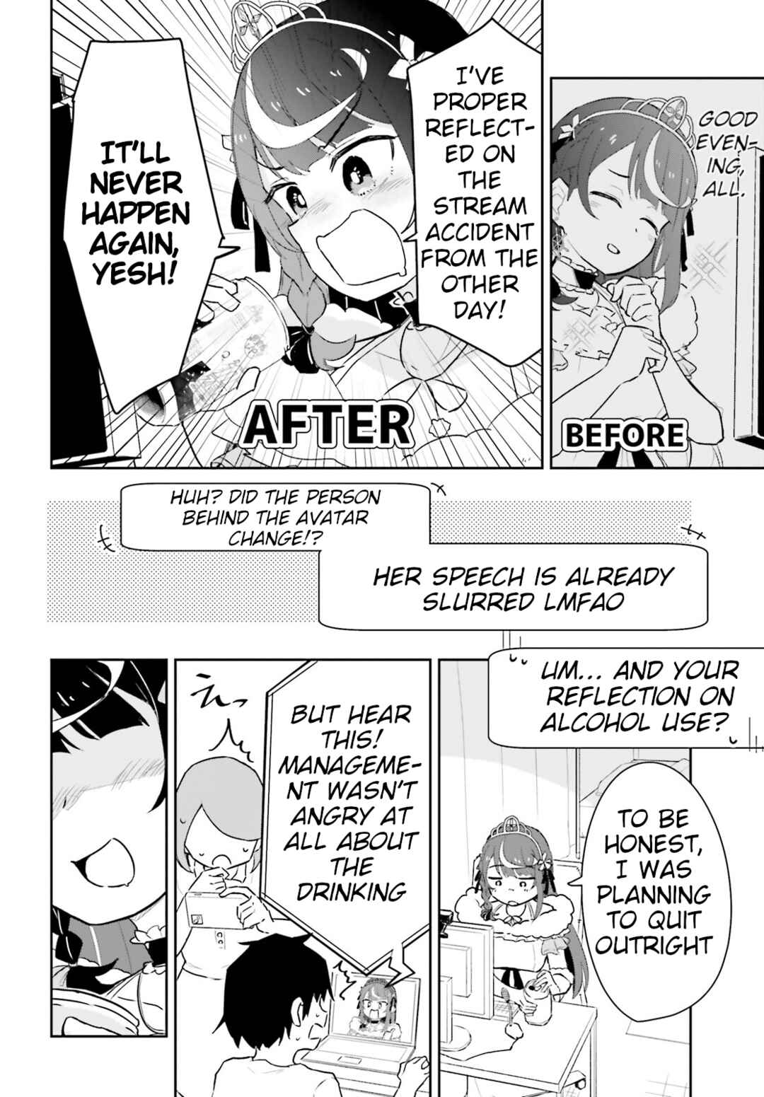 VTuber nandaga Haishin Kiri Wasuretara Densetsu ni Natteta Chapter 3 - Page 2