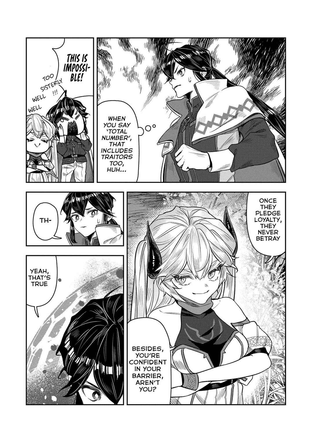 Kuni ni Saikyou no Barrier wo Hattara Heiwa ni Narisugite Tsuihousaremashita ~Ore no Mahou ga Yabasugite, Bijo to Mazoku ni Kakomarerun da ga!?~ Chapter 8 - Page 12