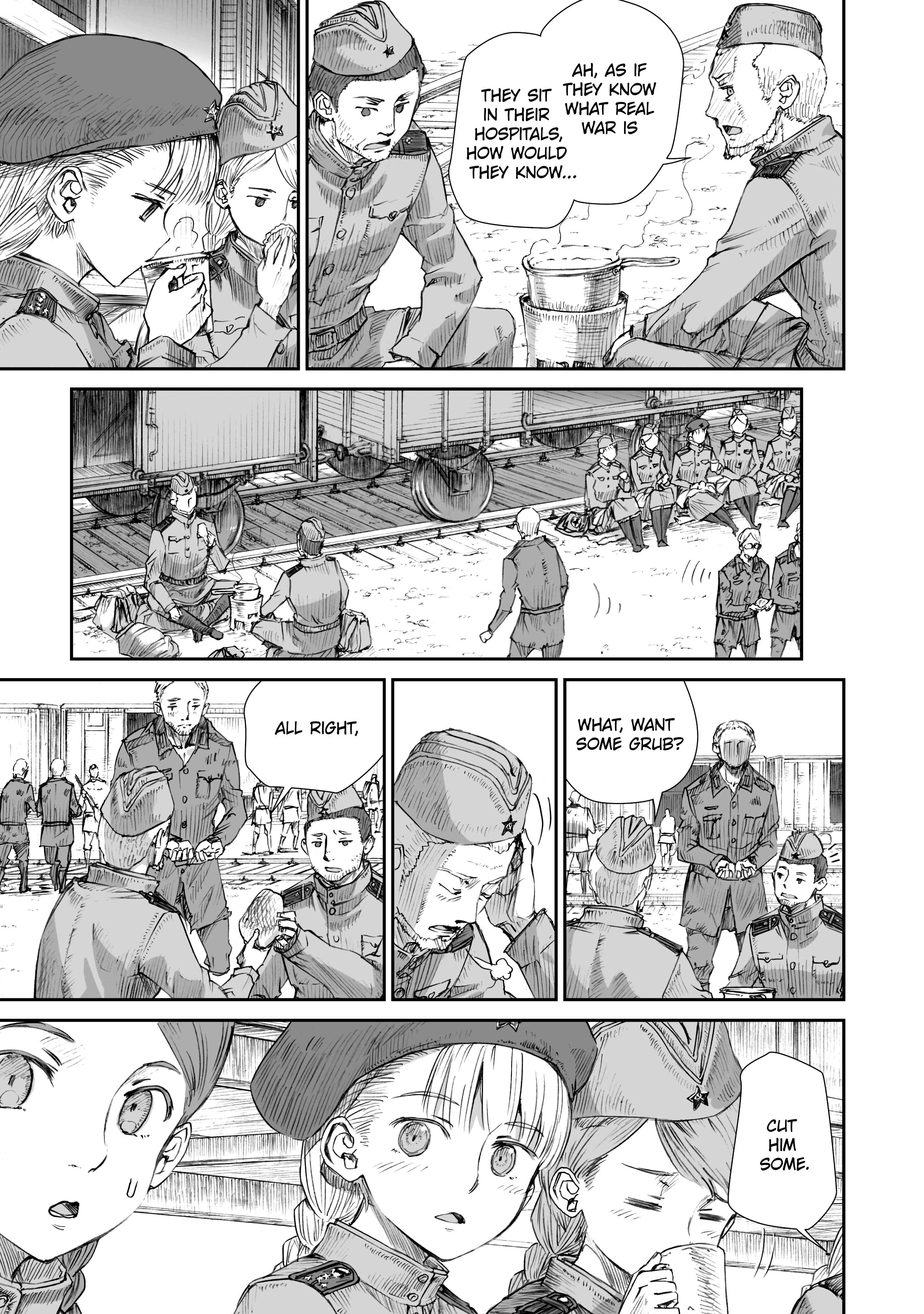 Sensou wa Onna no Kao wo Shiteinai Chapter 2 - Page 9