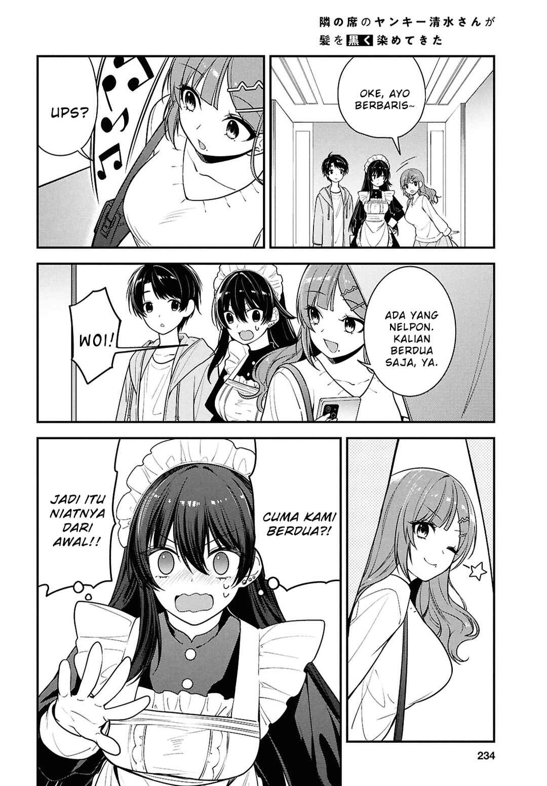 Tonari no Seki no Yankee Shimizu-san ga Kami wo Kuroku Sometekita Chapter 7 - Page 23