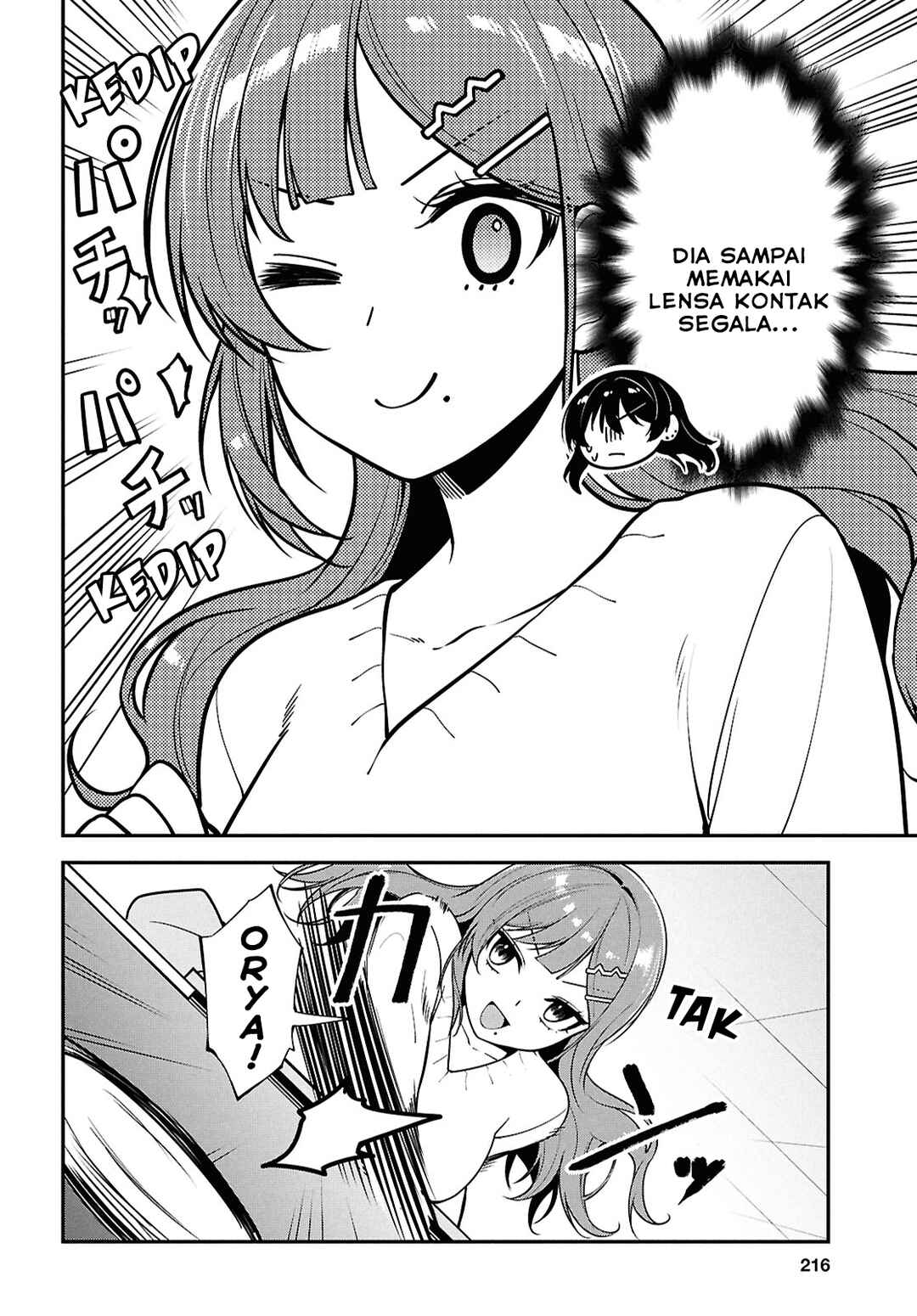 Tonari no Seki no Yankee Shimizu-san ga Kami wo Kuroku Sometekita Chapter 7 - Page 6