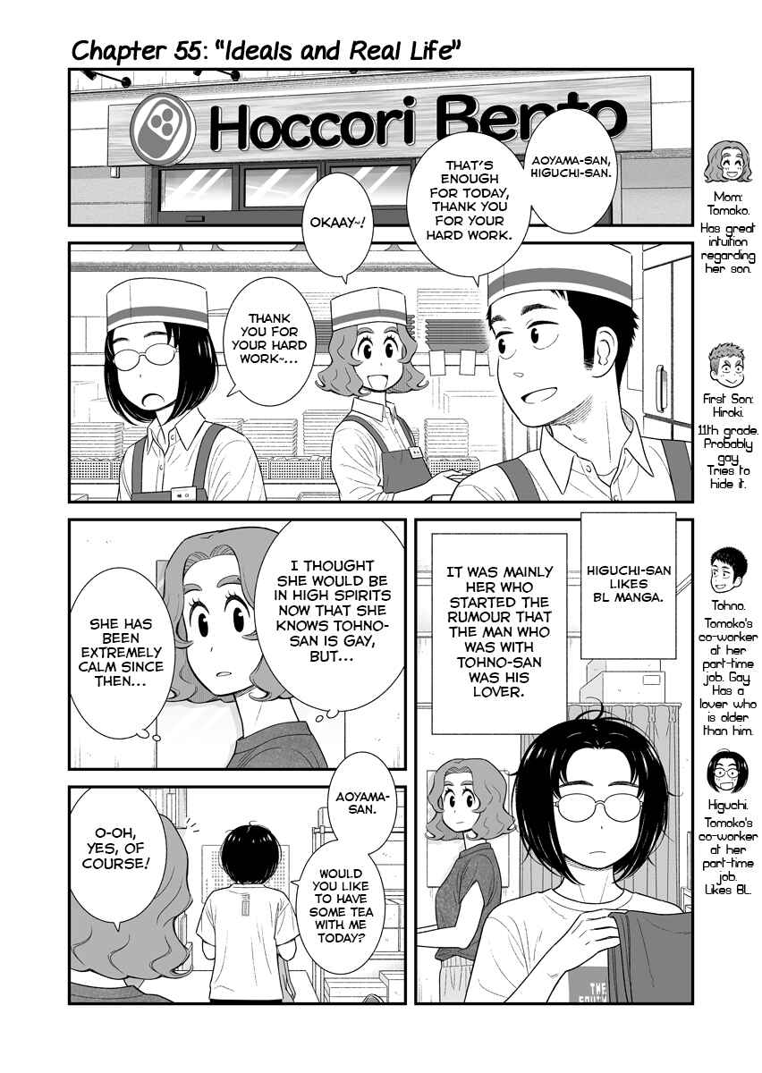 Uchi no Musuko wa Tabun Gay Chapter 55 - Page 1