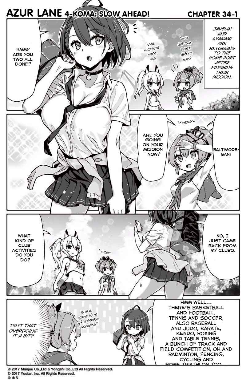 Azur Lane: Bisoku Zensin! Chapter 34 - Page 1