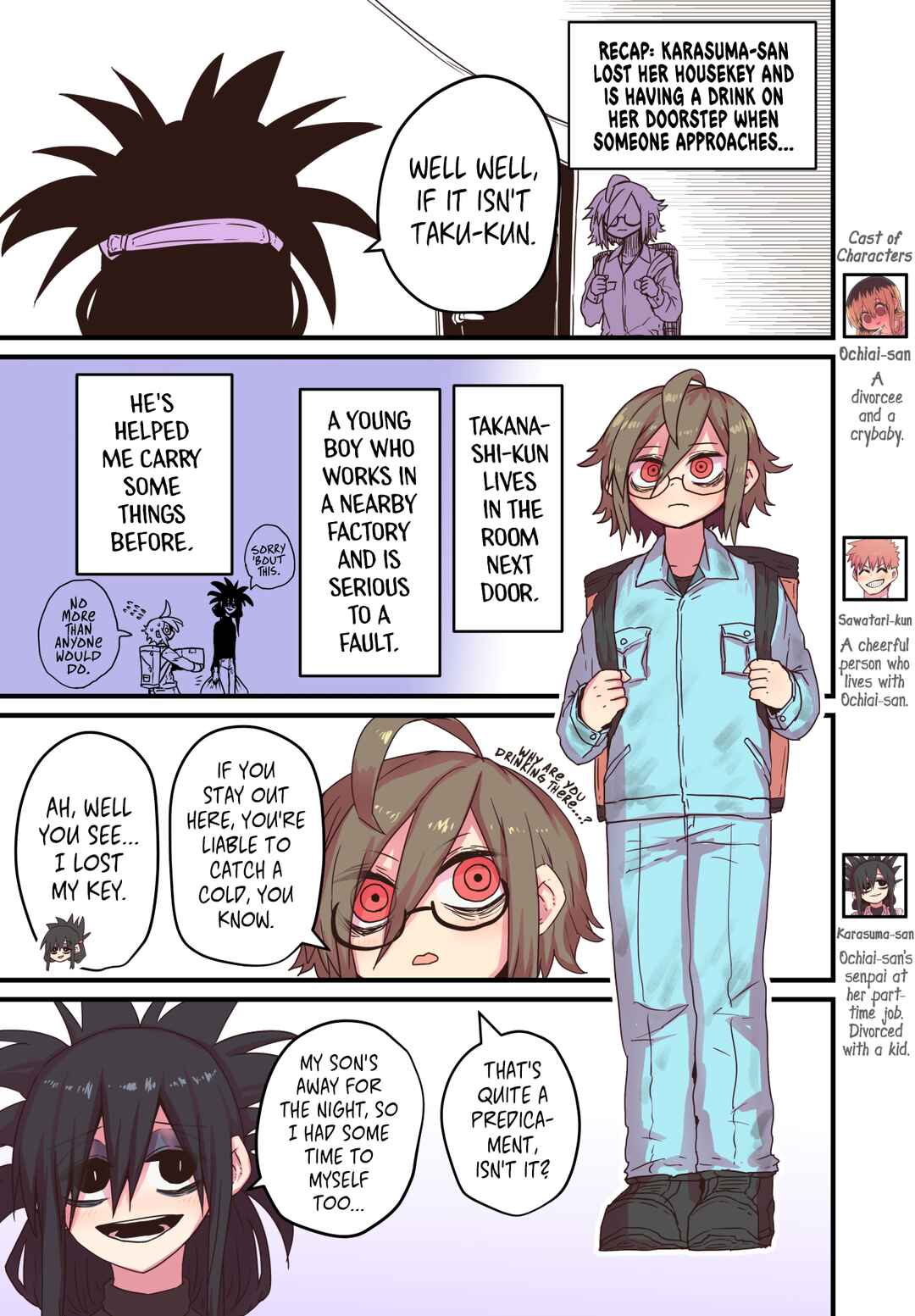Batsuichi de Nakimushi na Otonarisan Chapter 18 - Page 1