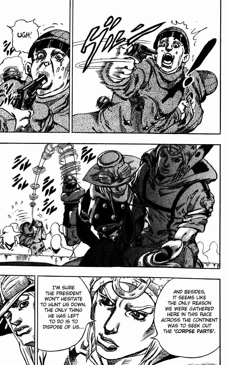 JoJo no Kimyou na Bouken: Part 7 - Steel Ball Run Chapter 60 - Page 13