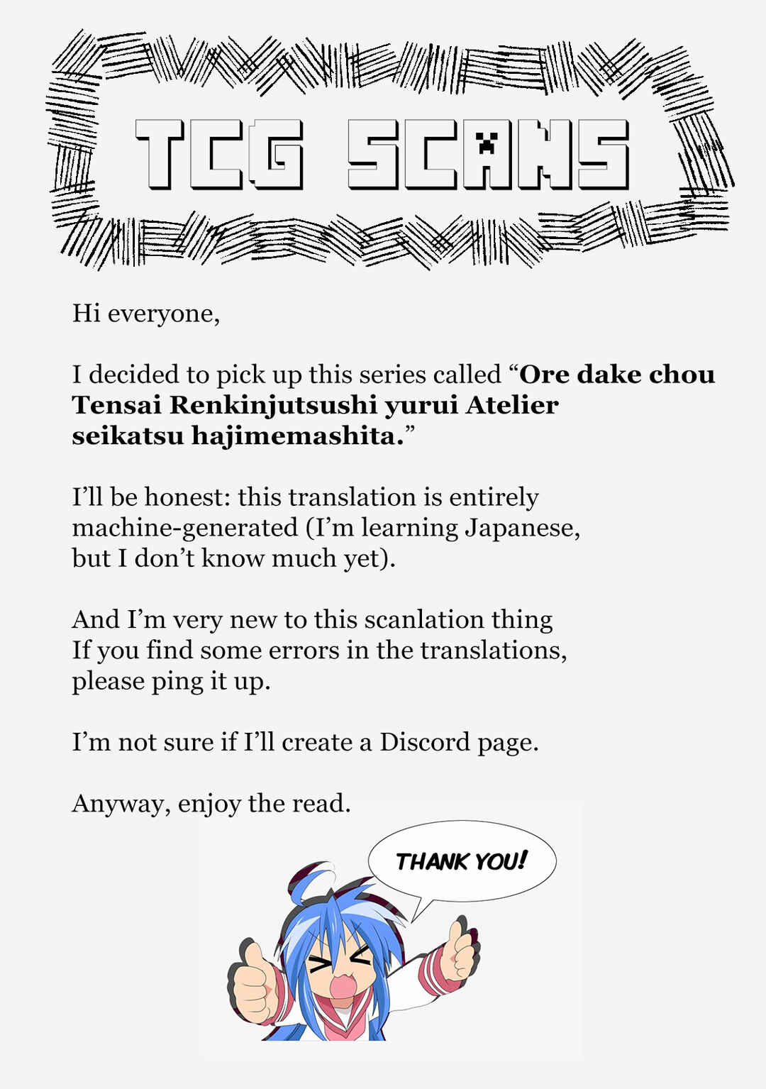Ore dake Chou Tensai Renkinjutsushi - Yurui Atelier Seikatsu Hajimemashita Chapter 1 - Page 1