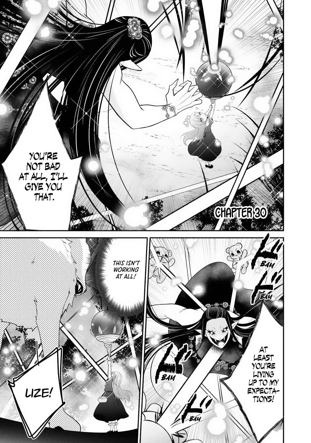 Tensei Youjo.: Shinjuu to Ouji to, Saikyou no Oji-san Youhei-dan no Naka de Ikiru Chapter 30 - Page 1