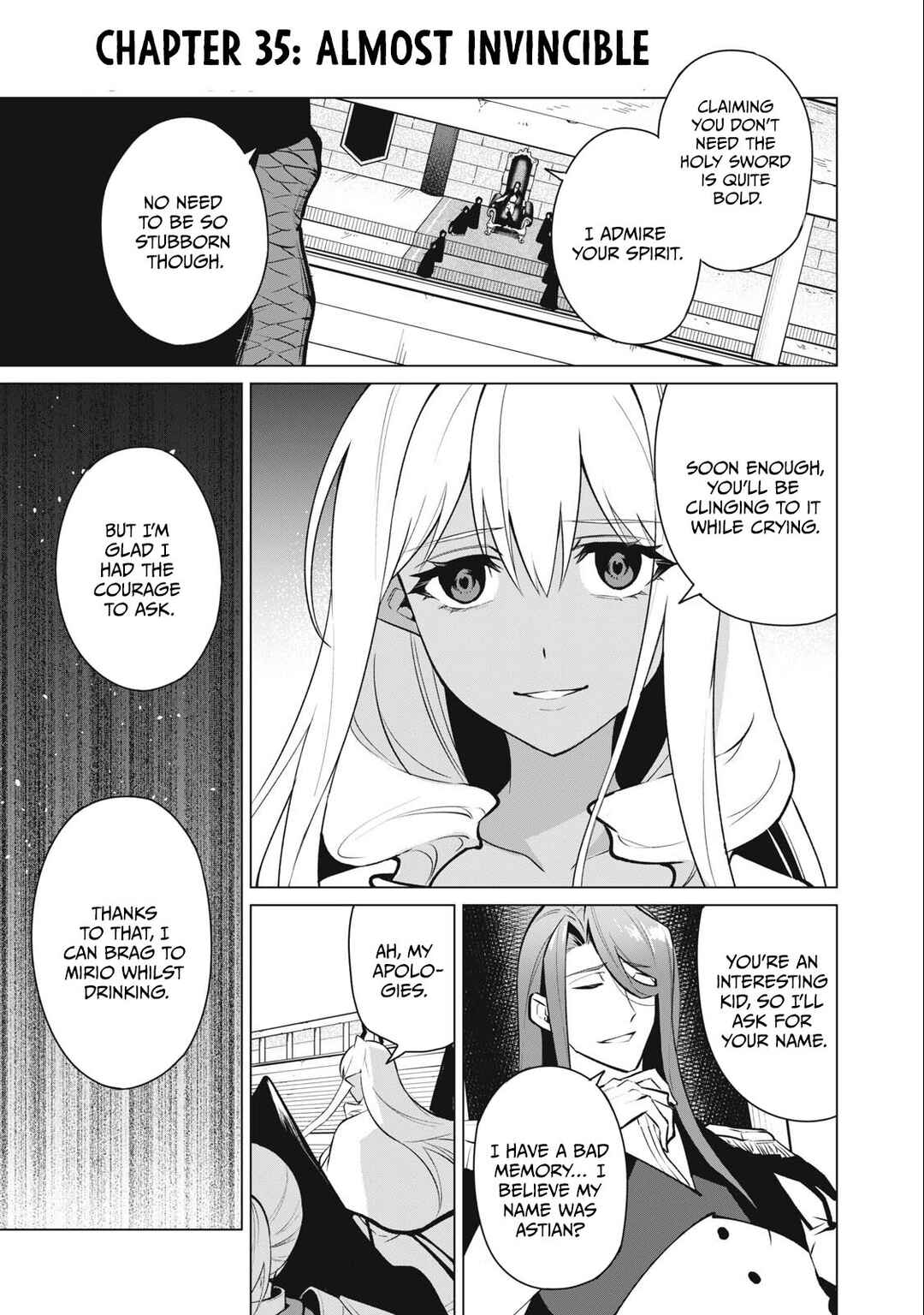 Biryuu Enshoutan ~Jikokouteikan ga Gekitei na Dragon-kyuu Bishoujo Maou wo, Yuusha ga Icharabu de Taijisuru Ohanashi~ Chapter 35 - Page 2